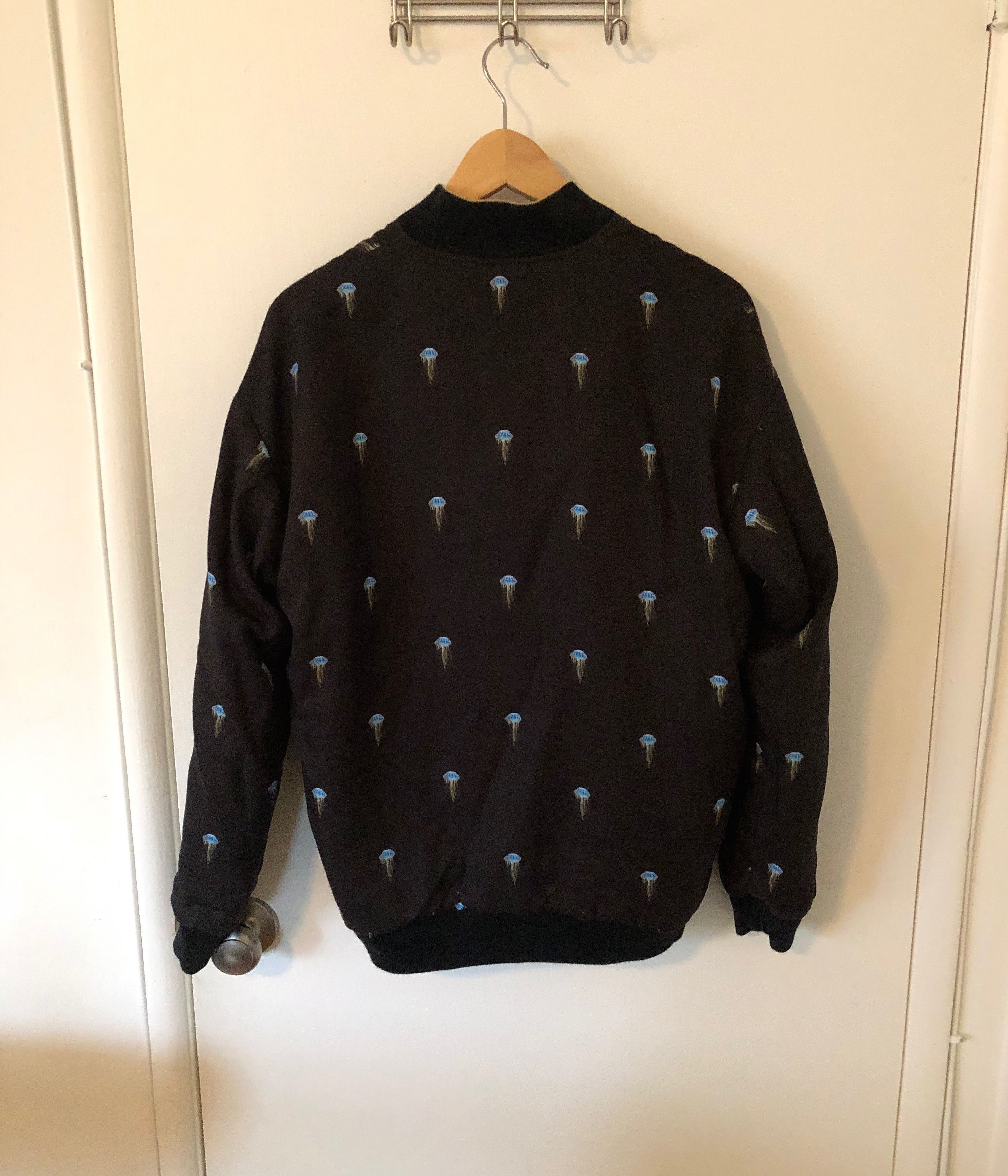 John Elliott Silk Blend Reversible Bomber Jacket 1/S Gold Jellyfish Size US S / EU 44-46 / 1 - 10 Thumbnail