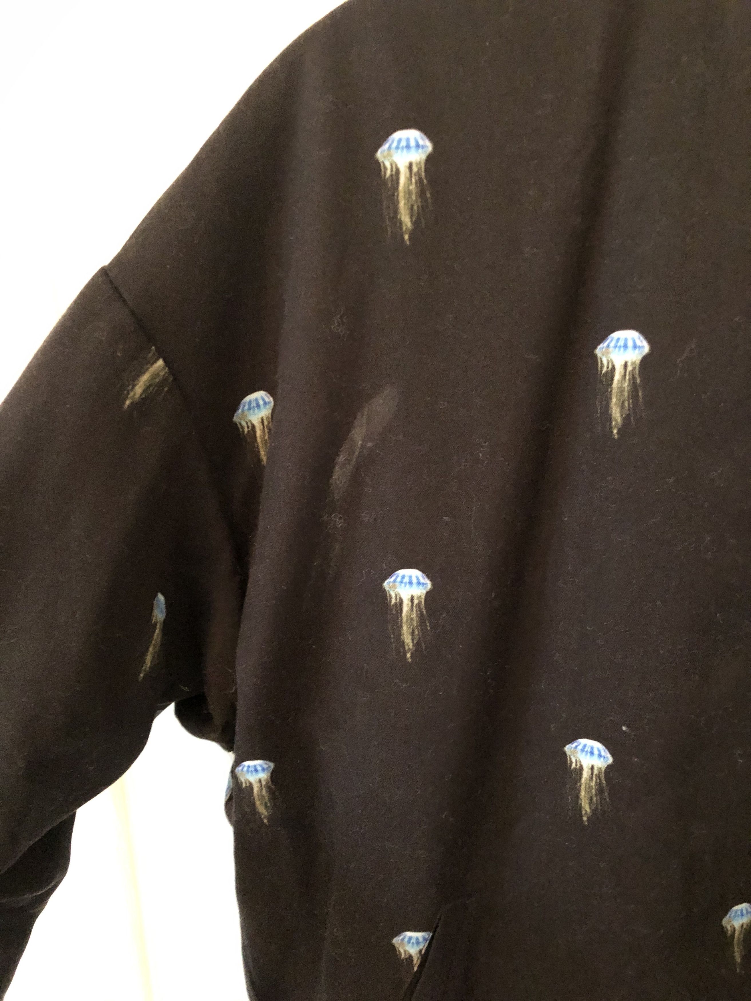 John Elliott Silk Blend Reversible Bomber Jacket 1/S Gold Jellyfish Size US S / EU 44-46 / 1 - 14 Thumbnail