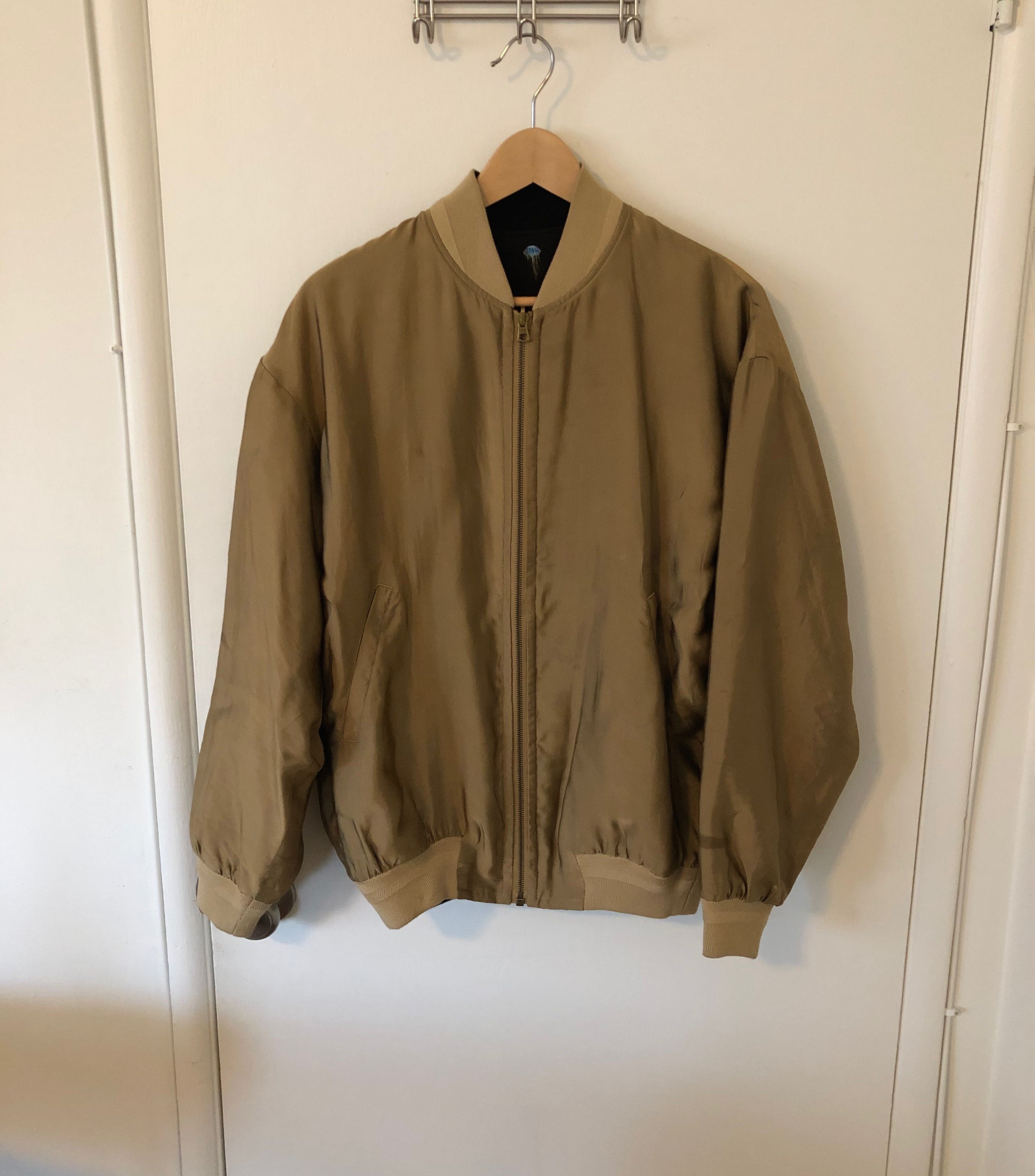 John Elliott Silk Blend Reversible Bomber Jacket 1/S Gold Jellyfish Size US S / EU 44-46 / 1 - 7 Thumbnail