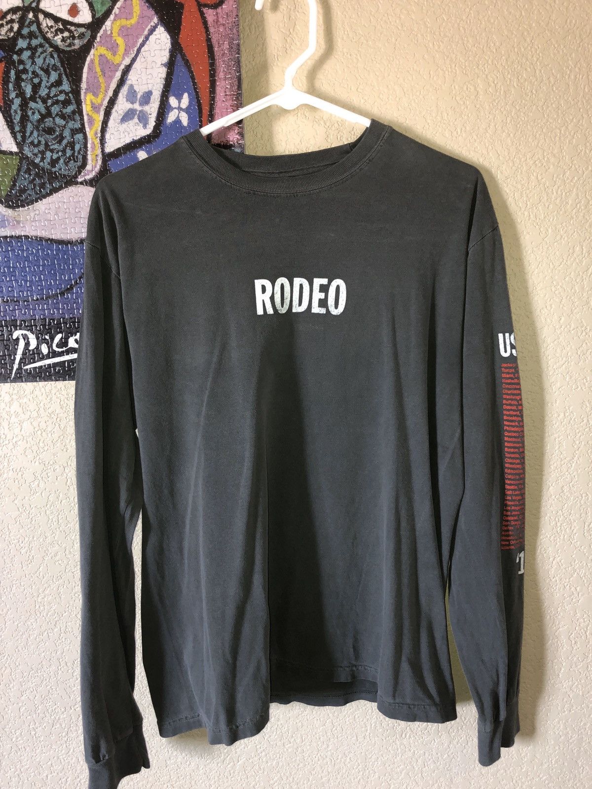 Travis Scott USA Tour Rodeo Anti Tour Merch Longsleeve Tee - Tops 