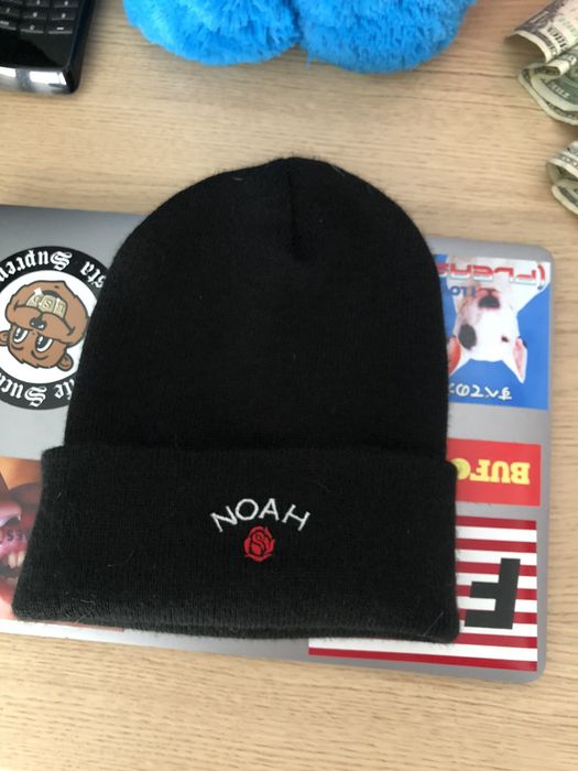 Noah Noah Rose Logo Beanie Black DS | Grailed