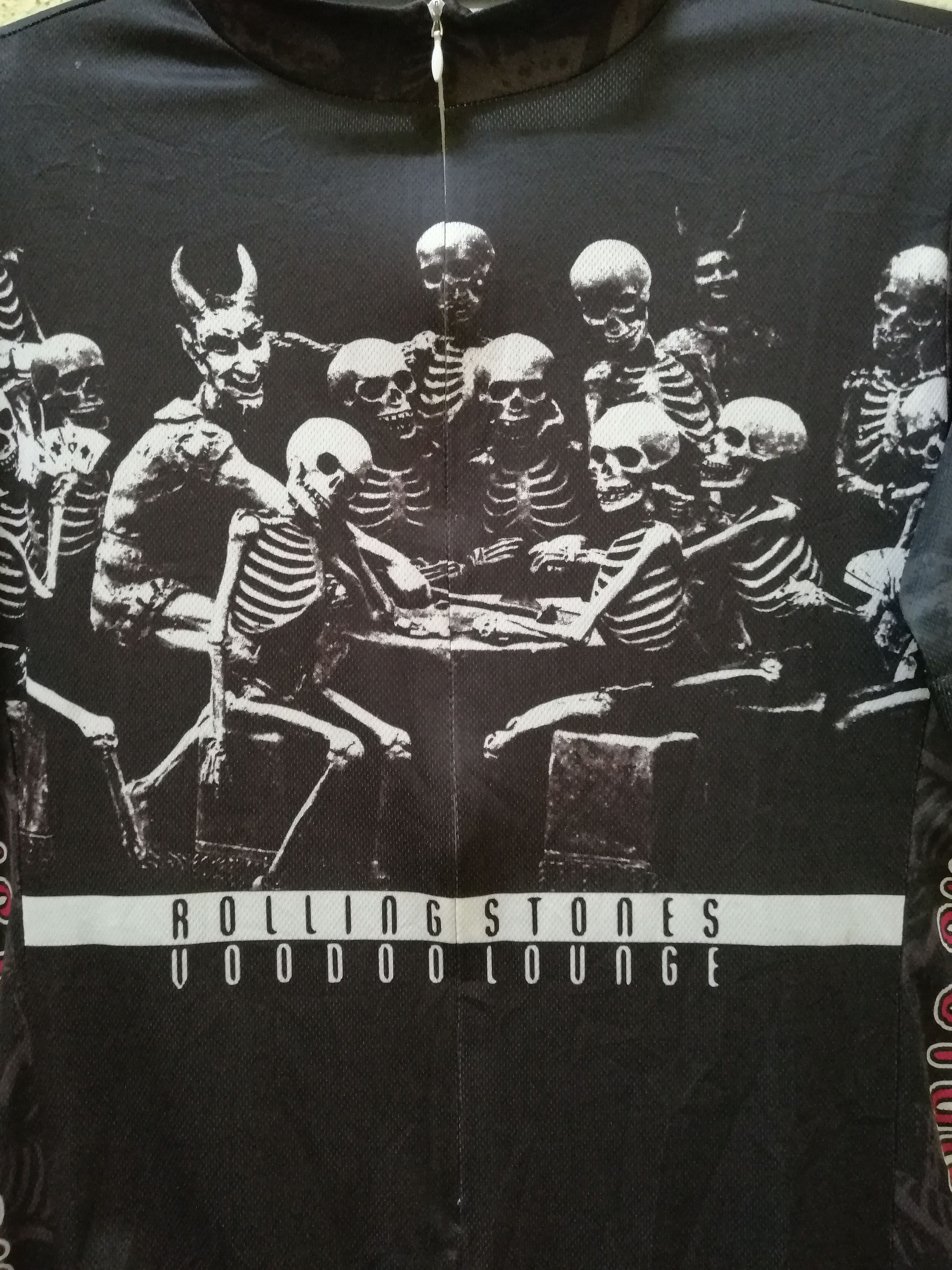 The Rolling Stones Vintage Rolling Stones Voodoo Overprint Cycling Jersey Size US S / EU 44-46 / 1 - 7 Thumbnail