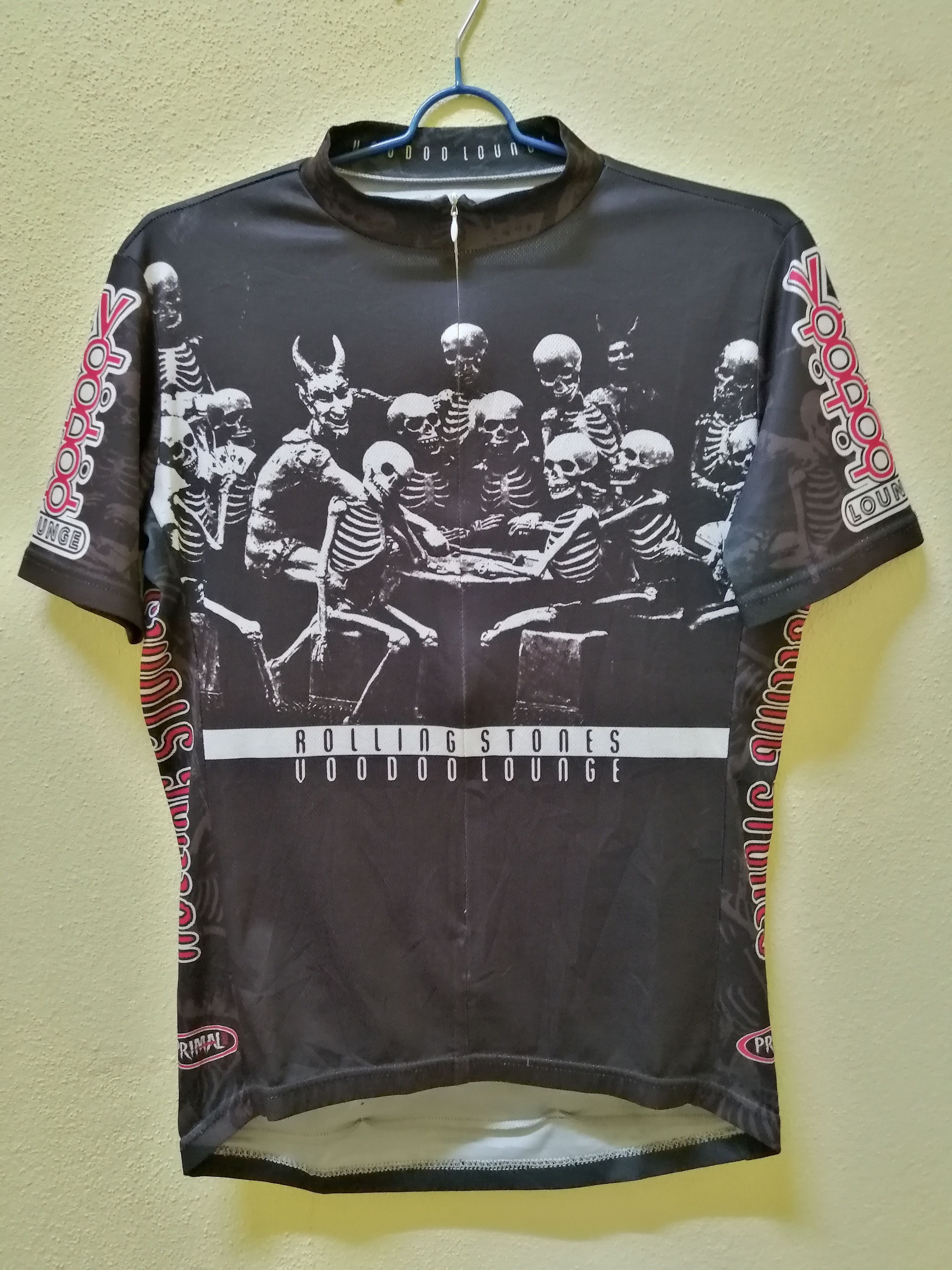 The Rolling Stones Vintage Rolling Stones Voodoo Overprint Cycling Jersey Size US S / EU 44-46 / 1 - 1 Thumbnail