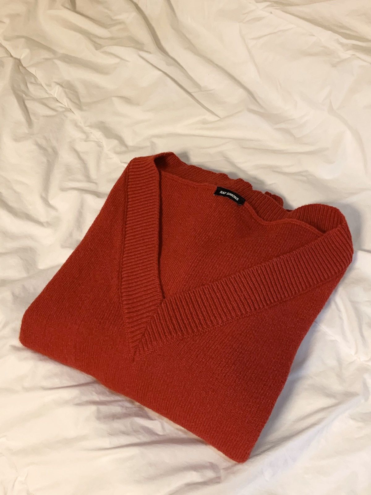 Raf Simons [PENDING] RAF SIMONS Oversized Knit Red SS18 | Grailed