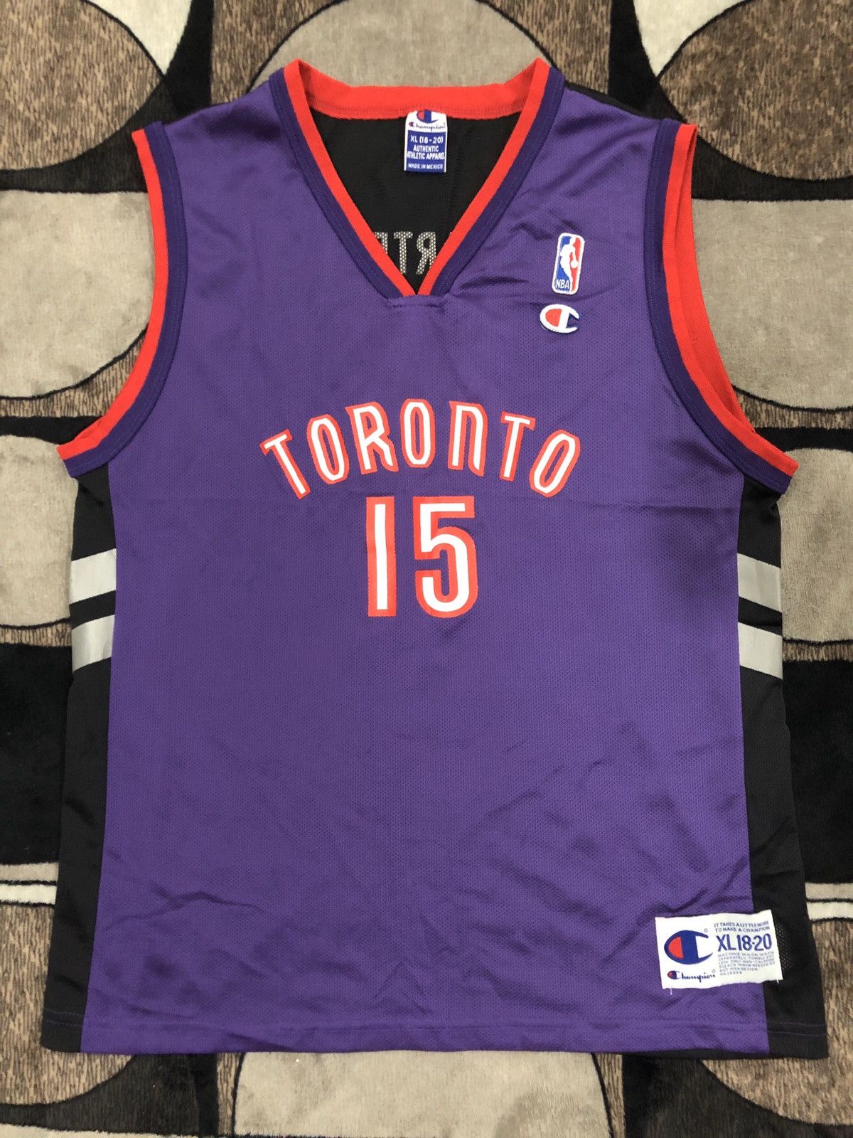 Vintage 90s Vince Carter Toronto Raptors Champion Jersey
