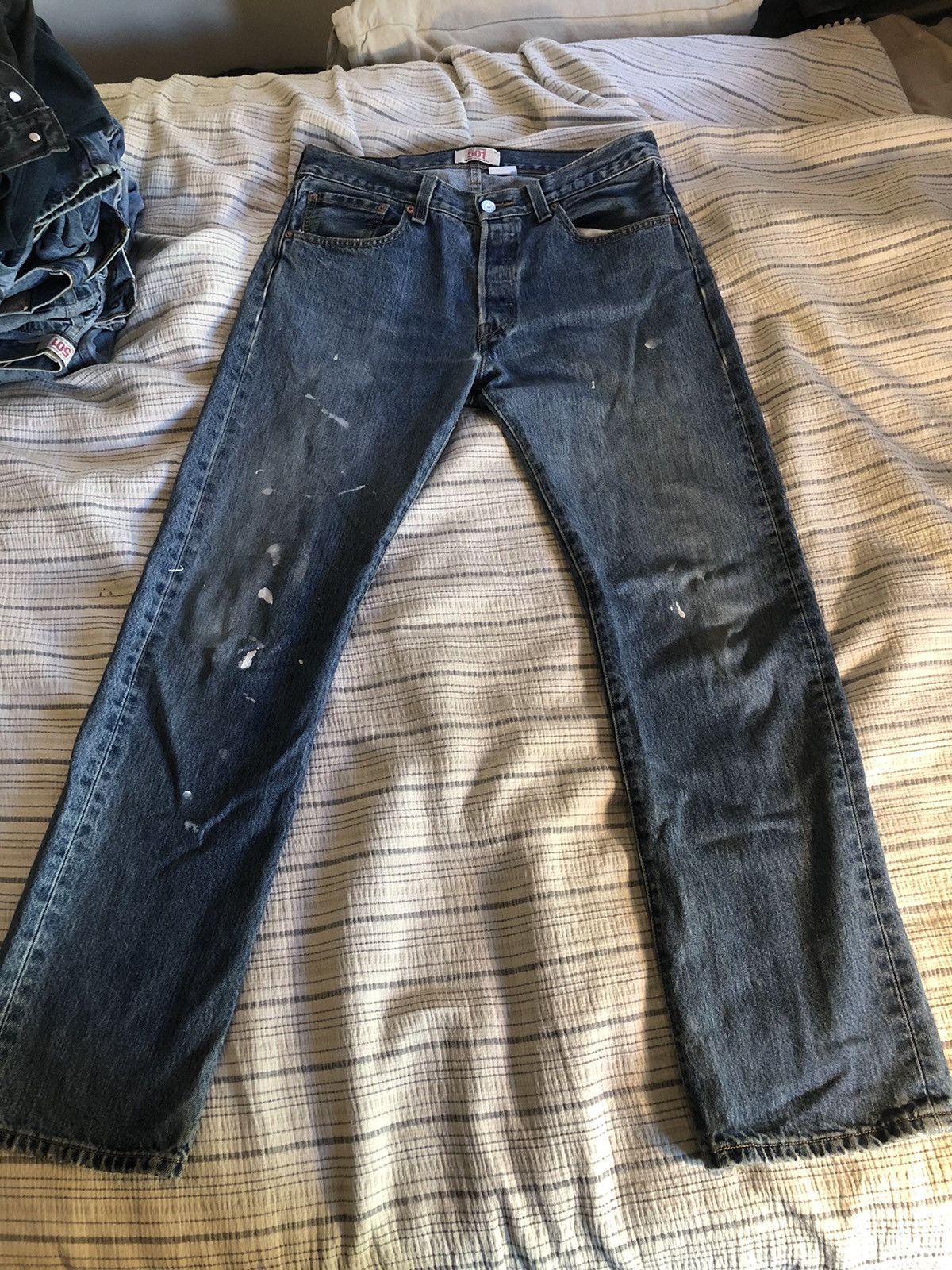 Levi's Vintage Levis 501 Painter Jeans Made in USA Size US 33 - 1 Thumbnail