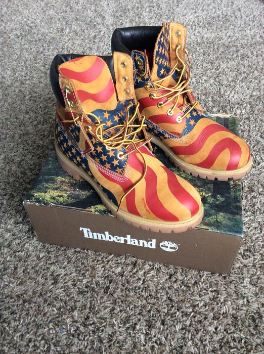 Timberland 6 boot supreme stars e amp; stripes clearance wheat