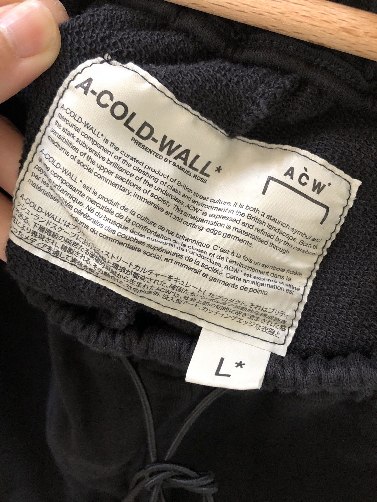 A-COLD-WALL* A Cold Wall Cotton Joggers Black Size US 34 / EU 50 - 4 Thumbnail
