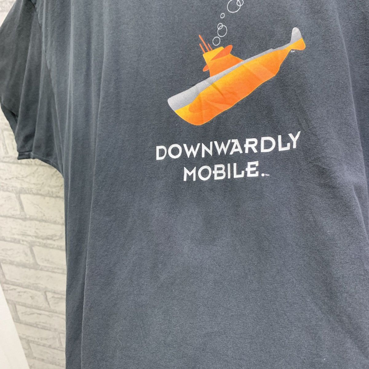 Vintage Vintage 90s Downwardly Mobile HRLA Los Angeles Big Size Tees Size US XXL / EU 58 / 5 - 6 Thumbnail