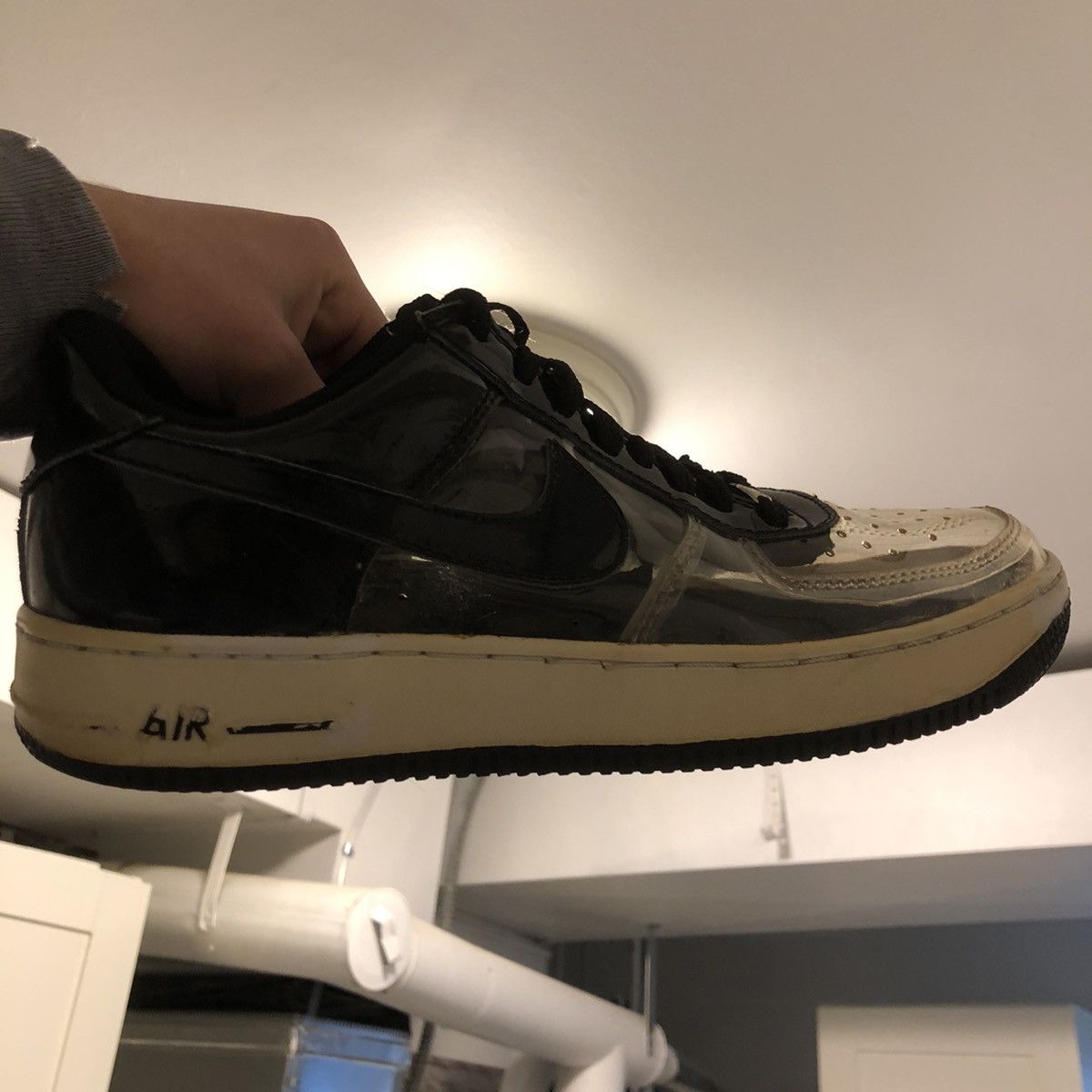 Nike Vintage Clear Invisible Nike Air Force 1 low AF1 NOT cdg dunk Grailed