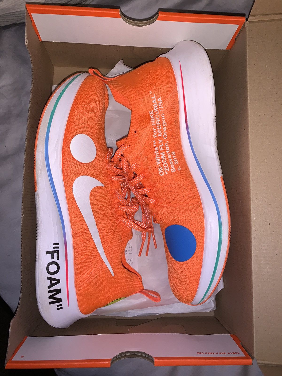 off white zoom fly mercurial sizing