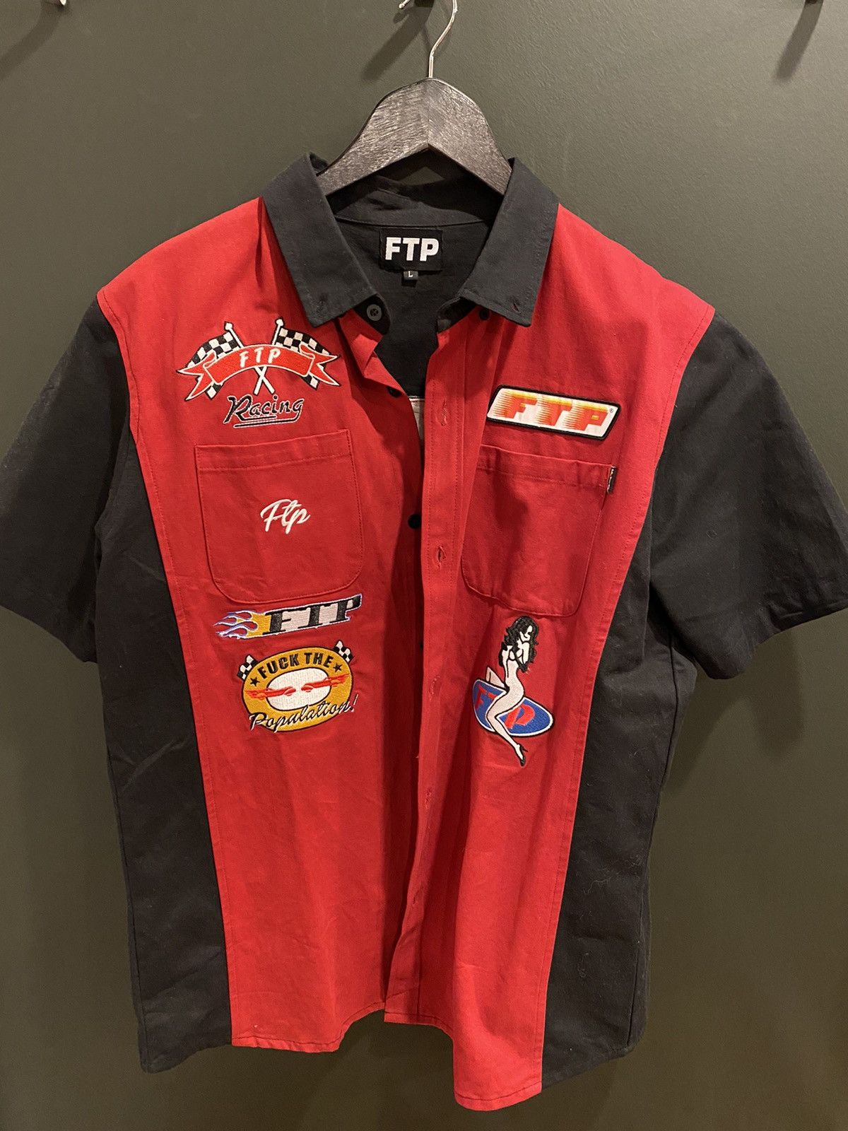 Fuck The Population FTP racing Jacket Grailed