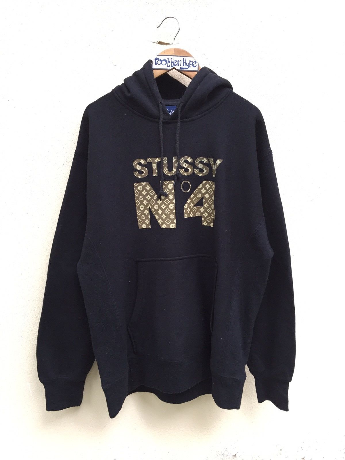 Stussy 'Louis Vuitton' N4 Monogram Hoodie, Size M, VGC, RARE