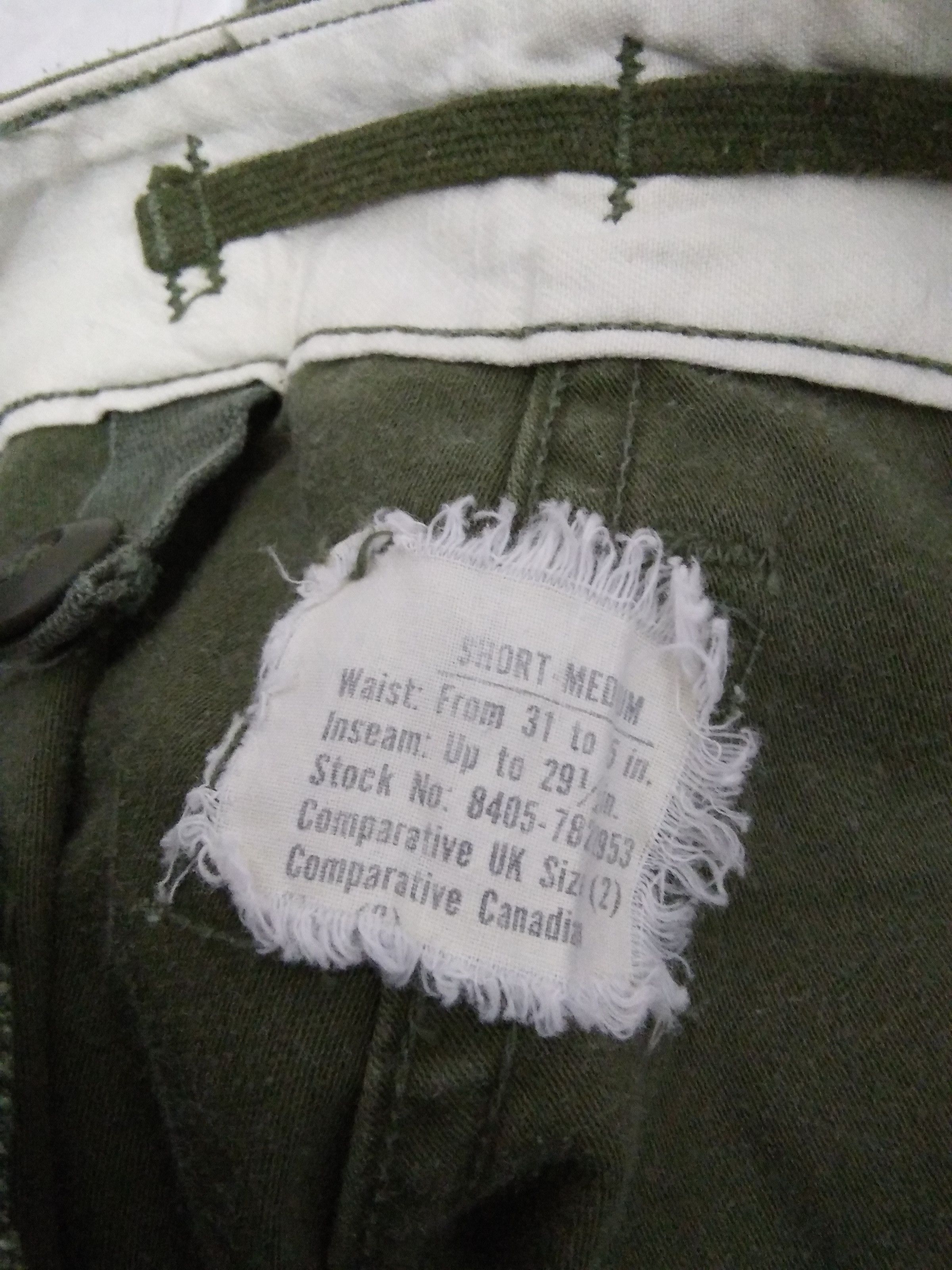 Vintage ww2 WINFIELD TROUSERS MILITARY CARGO SCOVILL GRIPPER (A470) Size US 37 - 5 Thumbnail