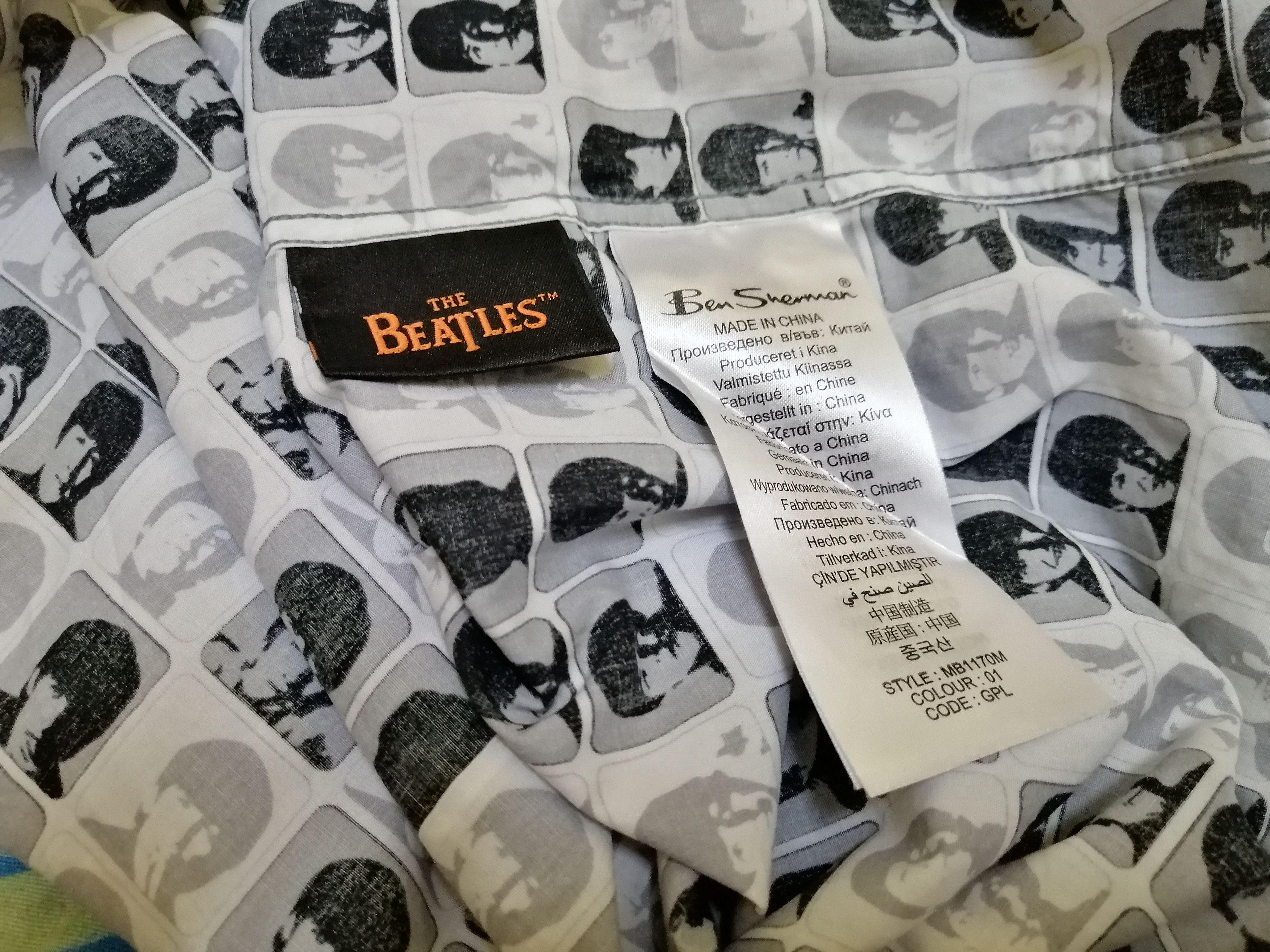 Ben Sherman BEN SHERMAN X THE BEATLES FULL PRINT Shirt Size US S / EU 44-46 / 1 - 2 Thumbnail