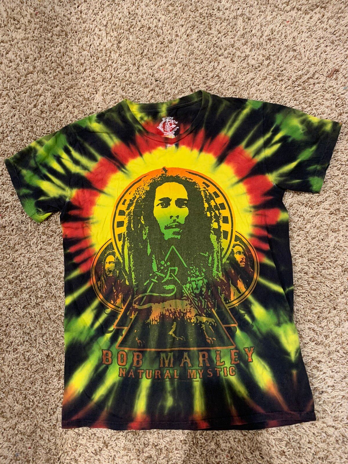 Vintage Bob Marley tie dye tour merch Rasta color Size US M / EU 48-50 / 2 - 1 Preview