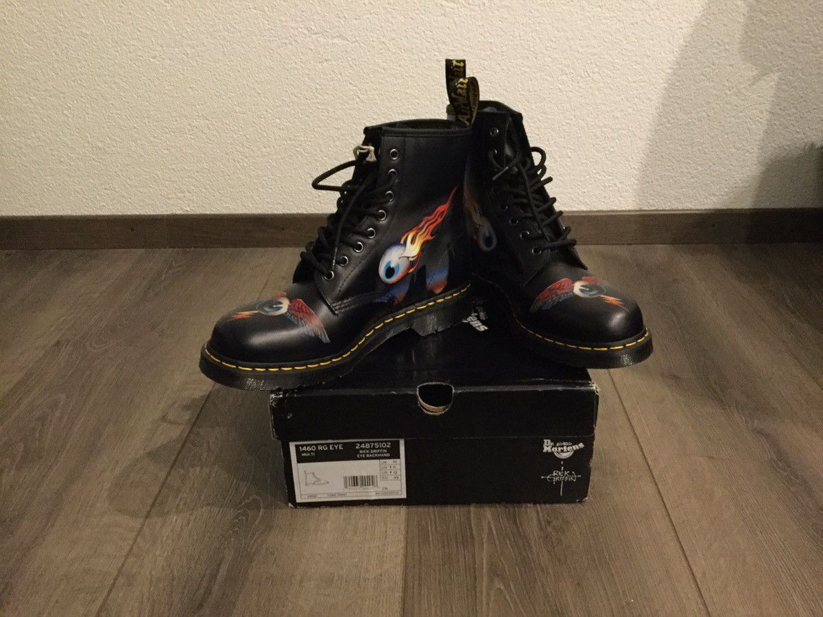 Dr. Martens Doc Martens x Rick Griffin psychedelic eye limited edition Grailed