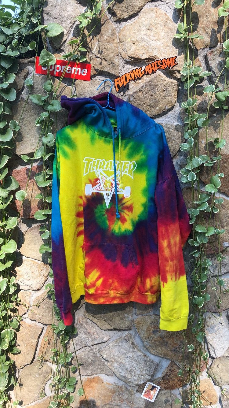 Golf Wang Thrasher Thrasher Tie Dye Hoodie from 2012 Ish Grailed