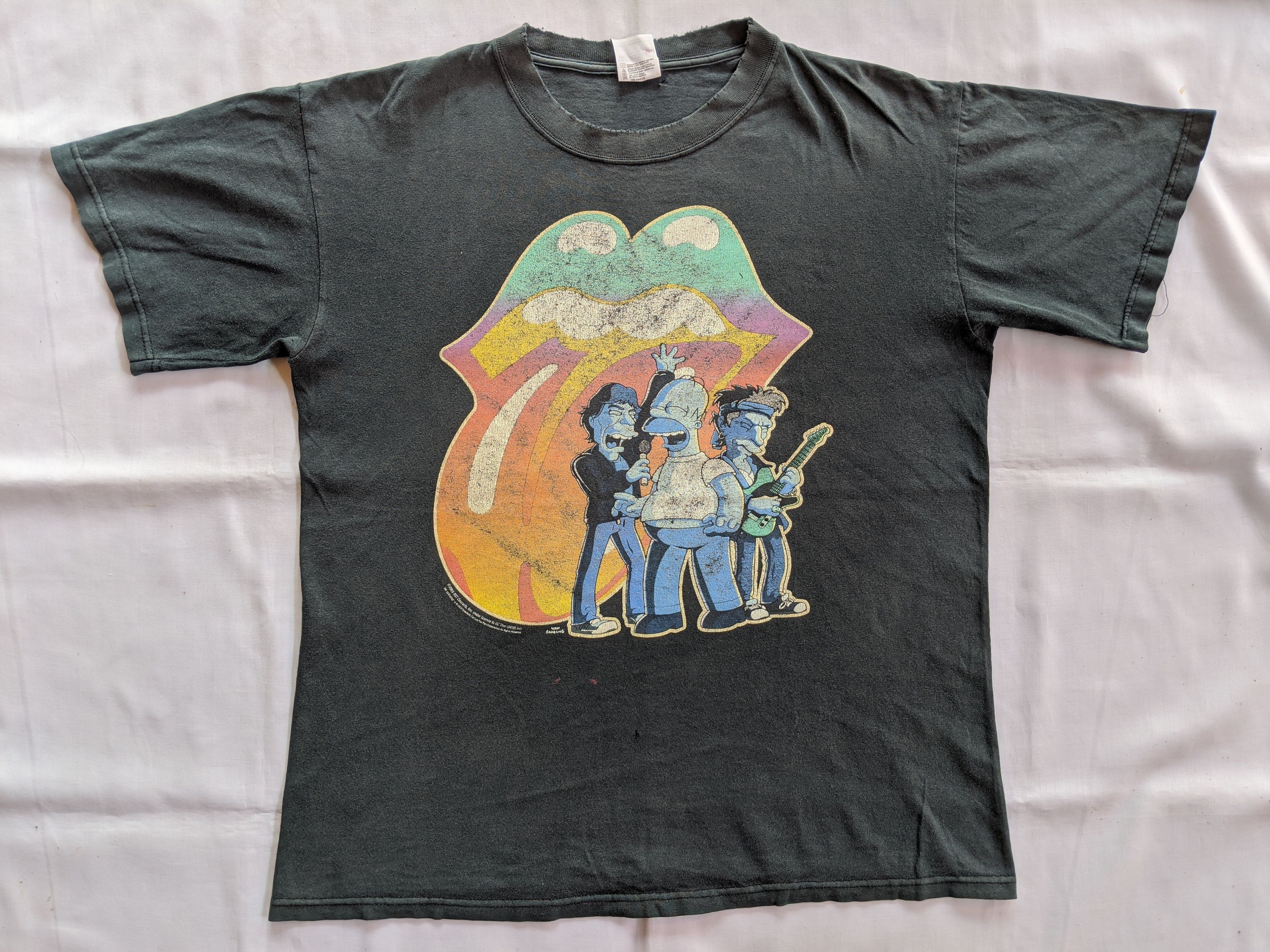 The Rolling Stones × The Simpsons Vintage early 00s Rolling stone X the simpson big print Size US M / EU 48-50 / 2 - 2 Thumbnail