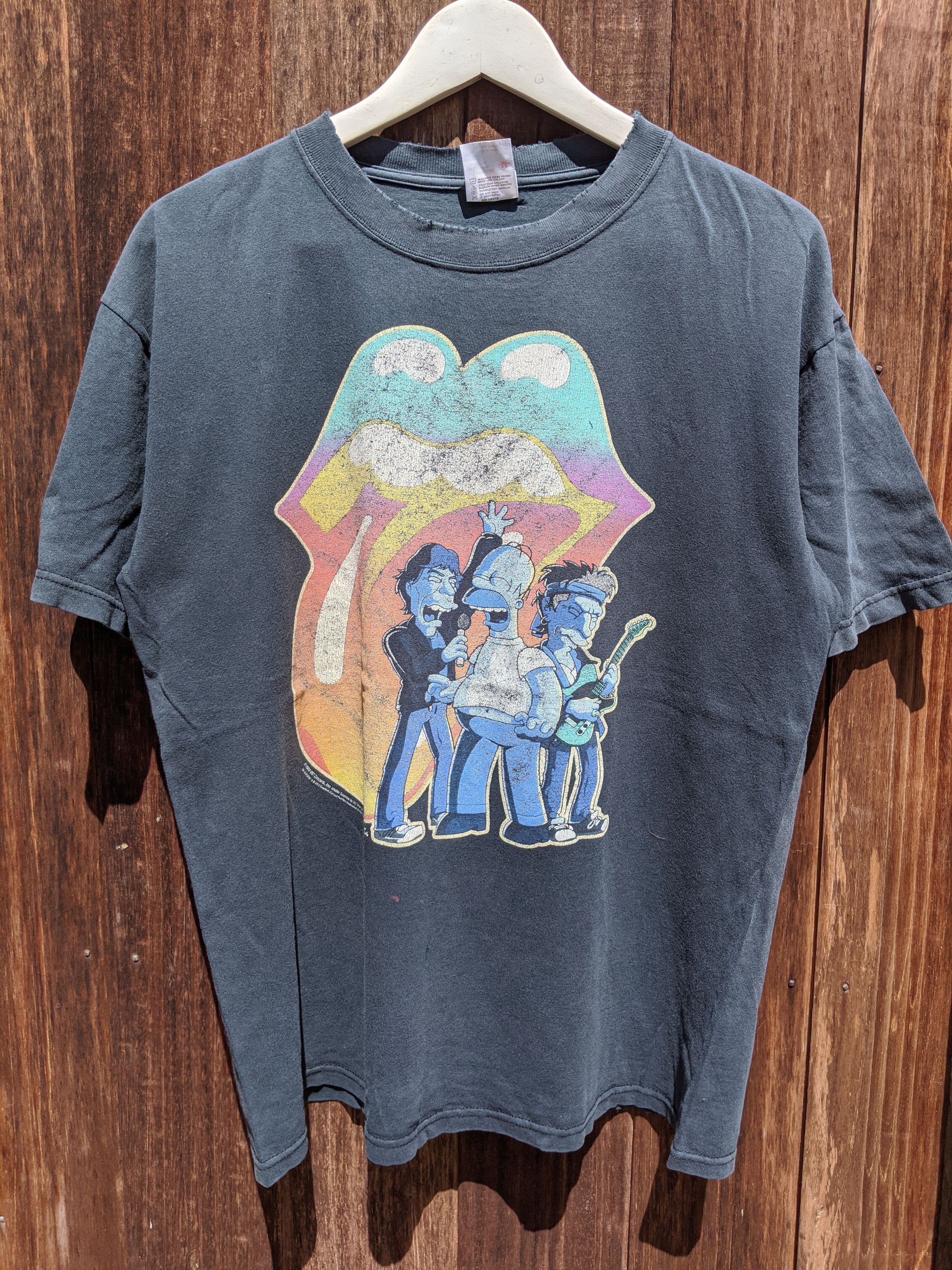 The Rolling Stones × The Simpsons Vintage early 00s Rolling stone X the simpson big print Size US M / EU 48-50 / 2 - 1 Thumbnail