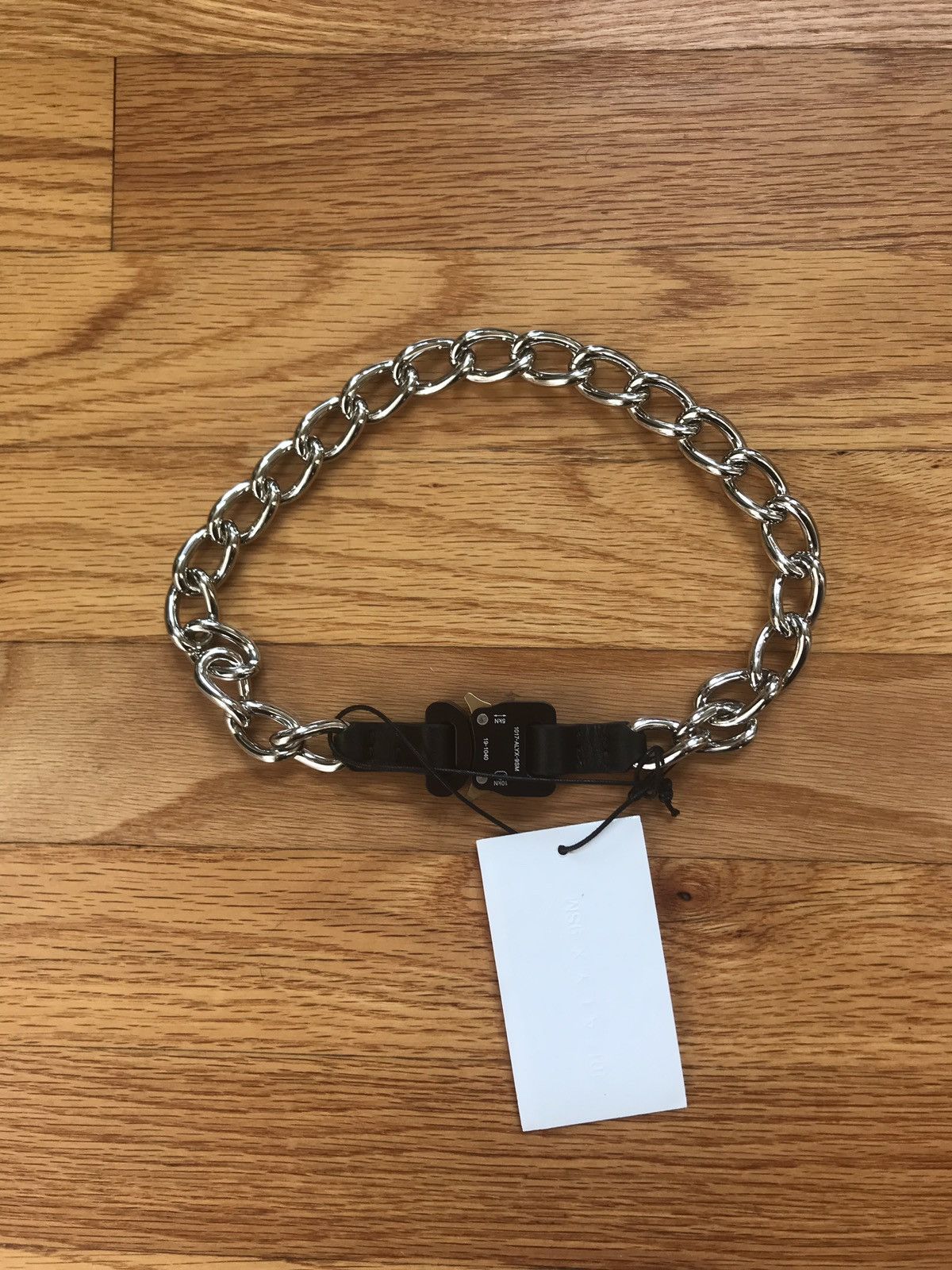 Alyx Rare Black and Silver Rollercoaster Buckle Chain Necklace Size ONE SIZE - 3 Thumbnail