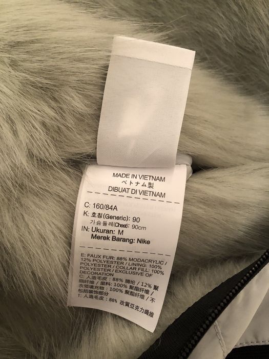 Nike x ambush women's best sale reversible faux fur coat