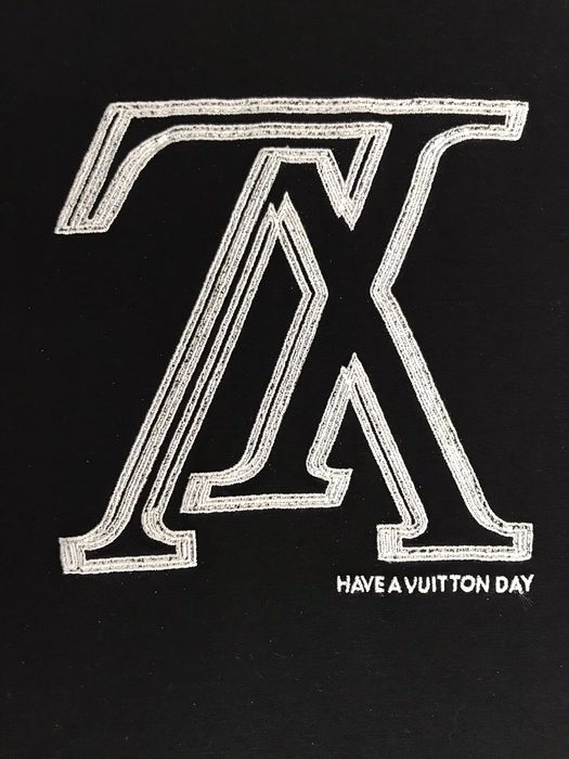Louis Vuitton Louis Vuitton Upside Down Logo Embroidered Tee, Grailed