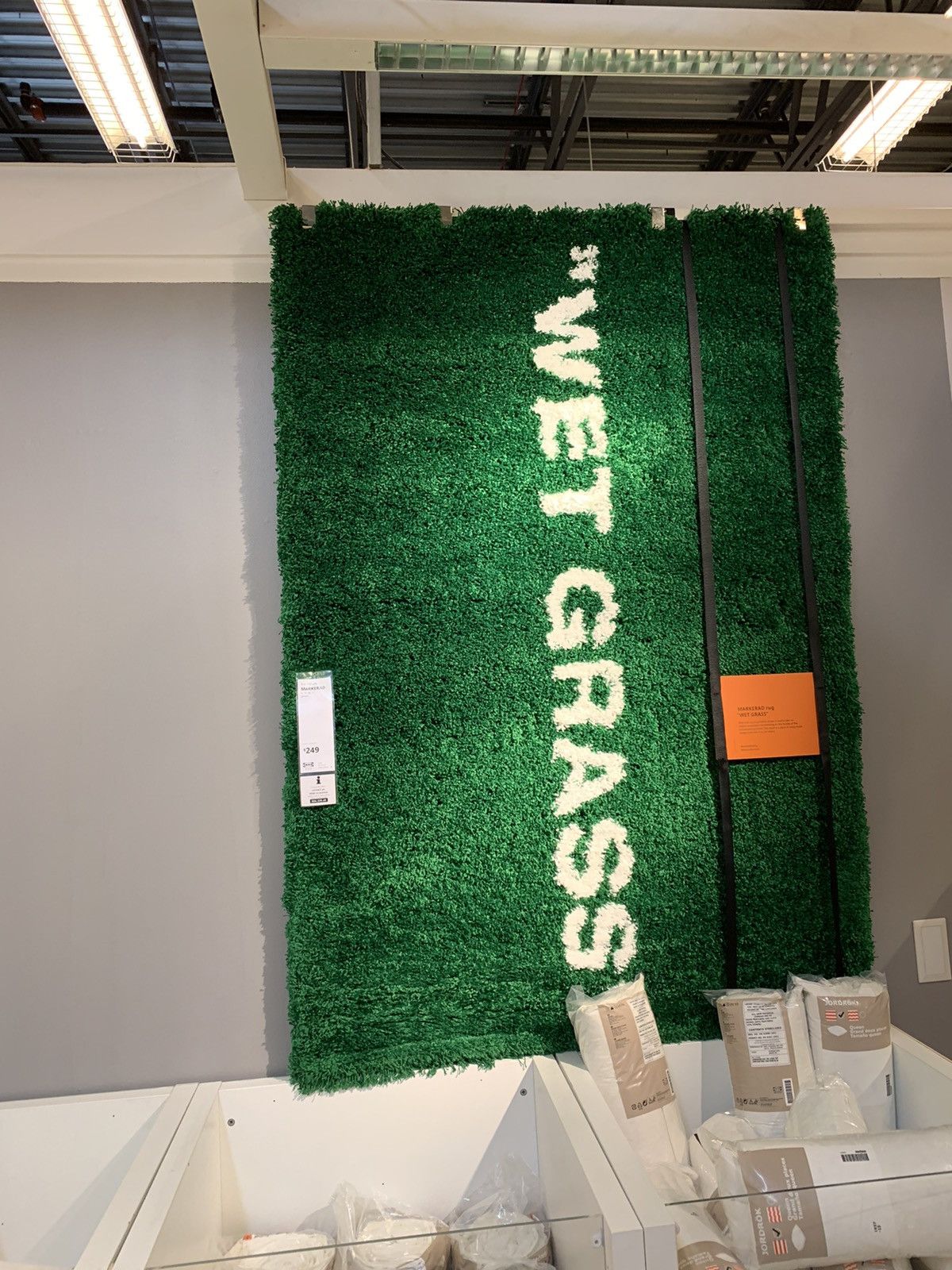 Tapis IKEA Wet Grass Vert, Design Virgil Abloh, Neuf Avec étiquettes