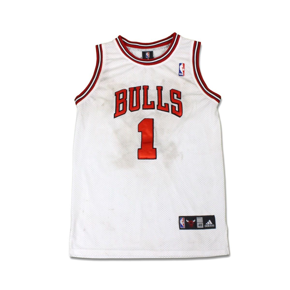 ADIDAS DERRICK ROSE #1 CHICAGO BULLS NBA BASKETBALL VTG STITCHED JERSEY SZ  48