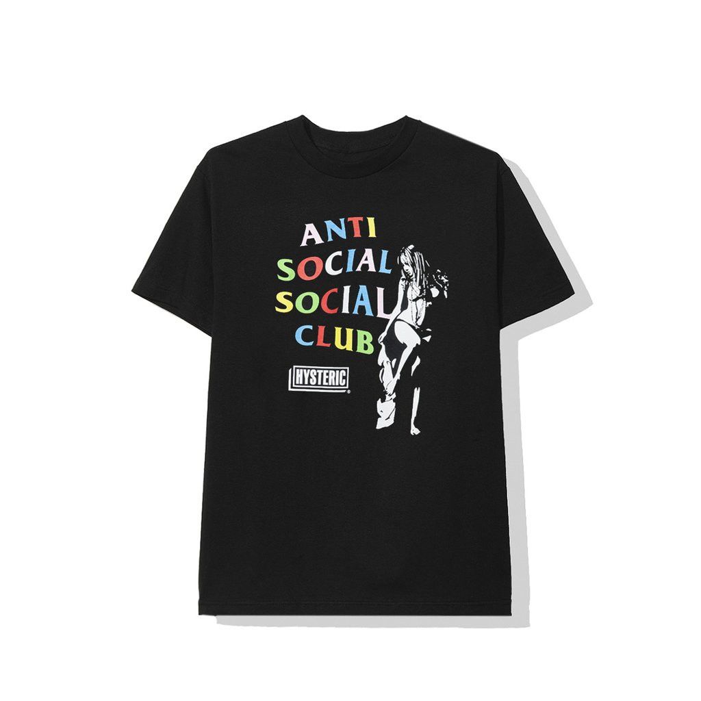 Hysteric Glamour X ASSC Black Tee Anti Social Social Club