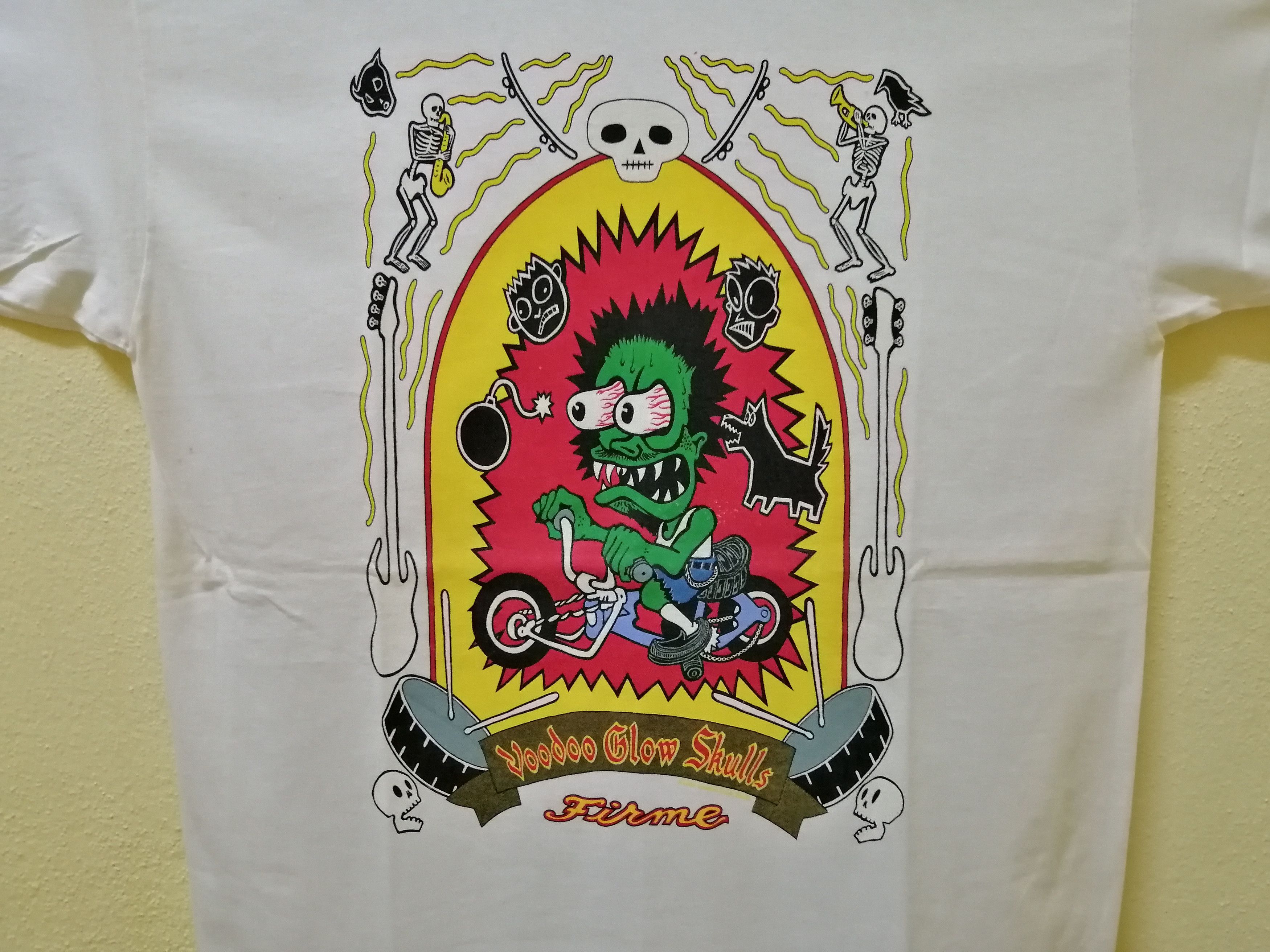 Band Tees Vintage 90s Voodoo Glow Skulls Finme Shirt Bjork Akira Size US L / EU 52-54 / 3 - 6 Thumbnail