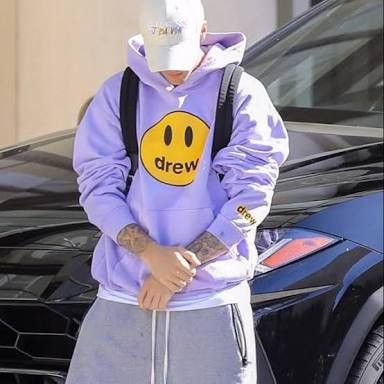 Drew house cheap lavender hoodie