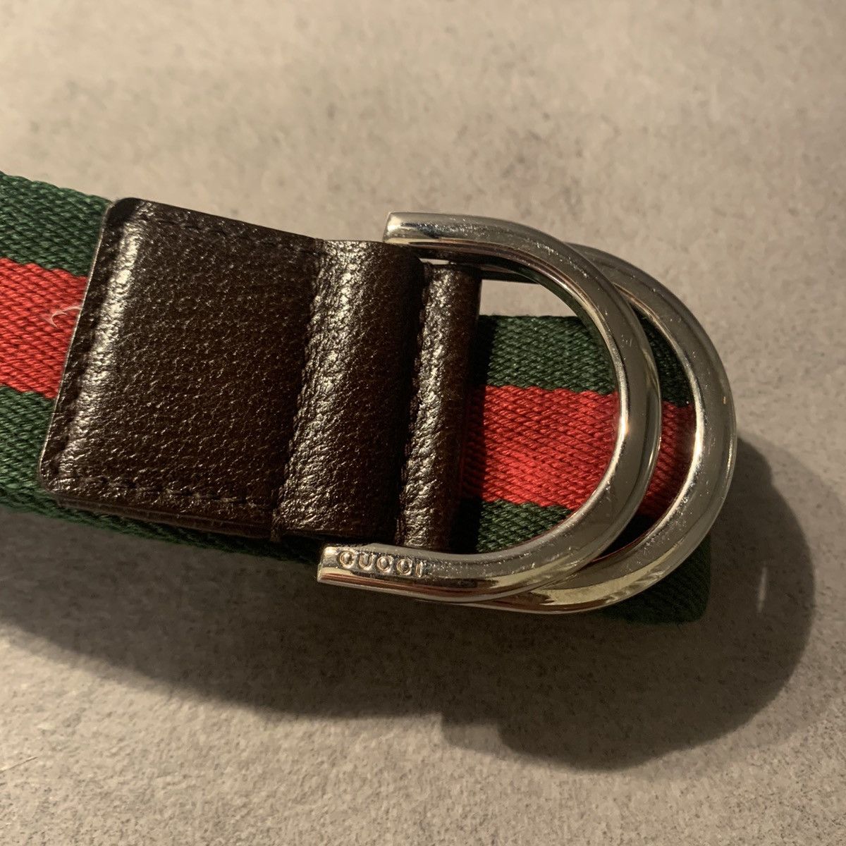 Gucci web belt d ring clearance