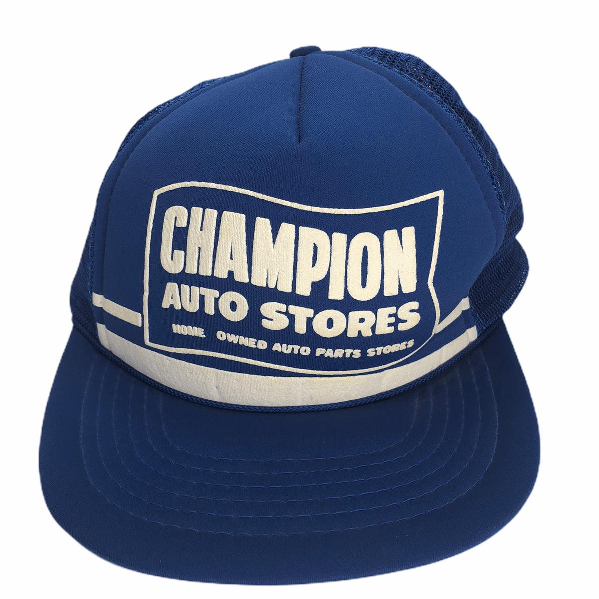 Casquette Trucker Vintage Valvoline USA Années 80 - Snapback, Dos Mesh, Drapeaux, Occasion