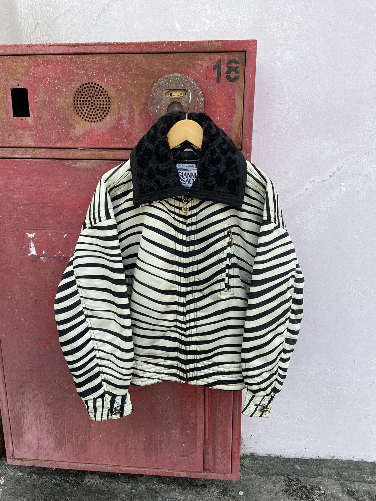 Versace Vintage Gianni Versace Zebra Printed Jacket | Grailed