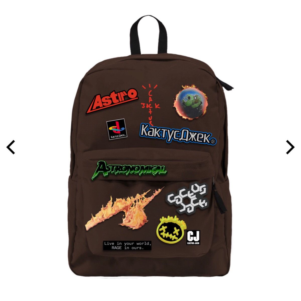 Travis Scott backpack just came in. Any ideas on what I should do with the  patches? Lol : r/travisscott