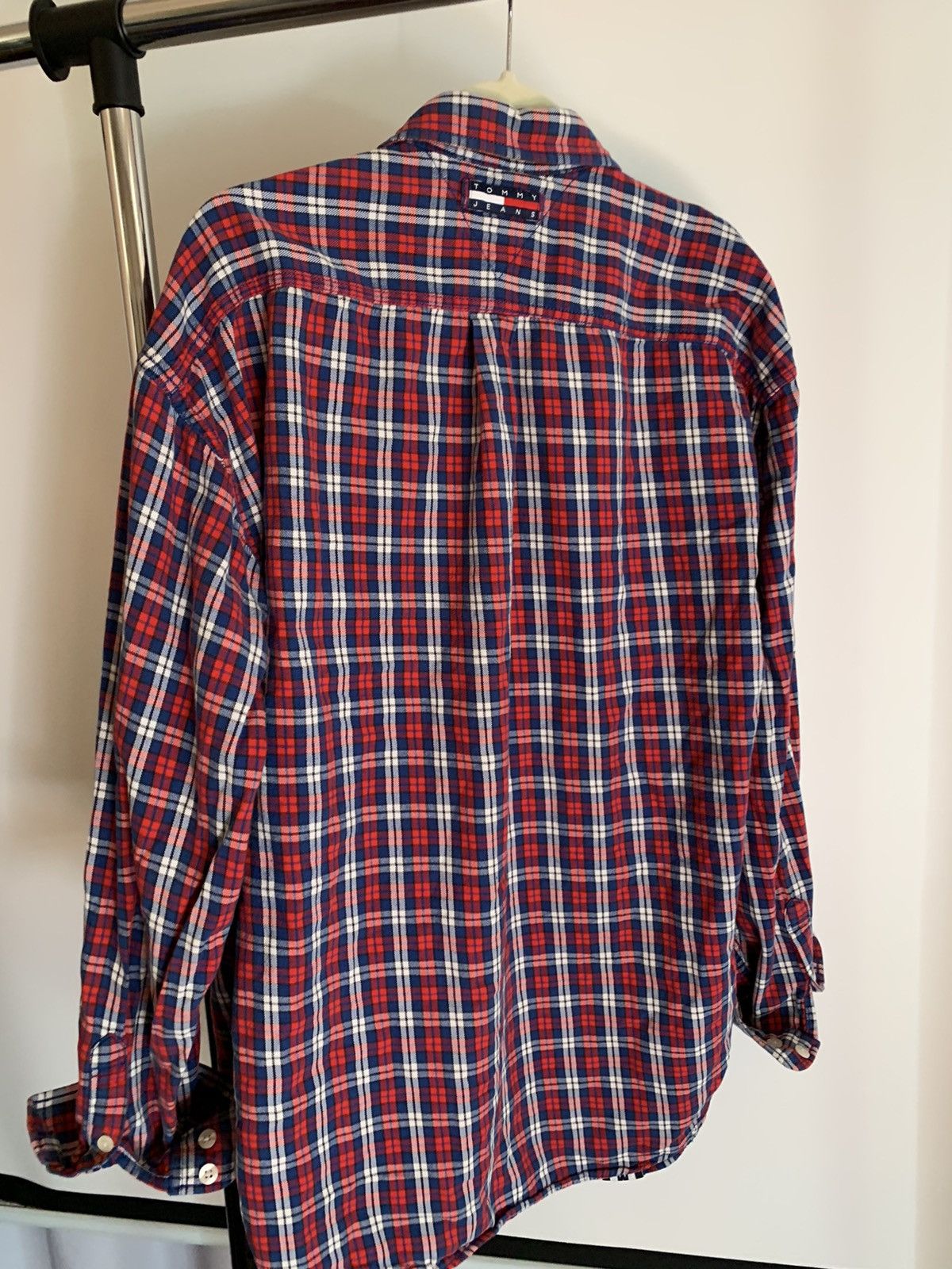 Tommy Hilfiger Vintage Tommy Hilfiger Flannel denim Shirt Size US XL / EU 56 / 4 - 6 Thumbnail
