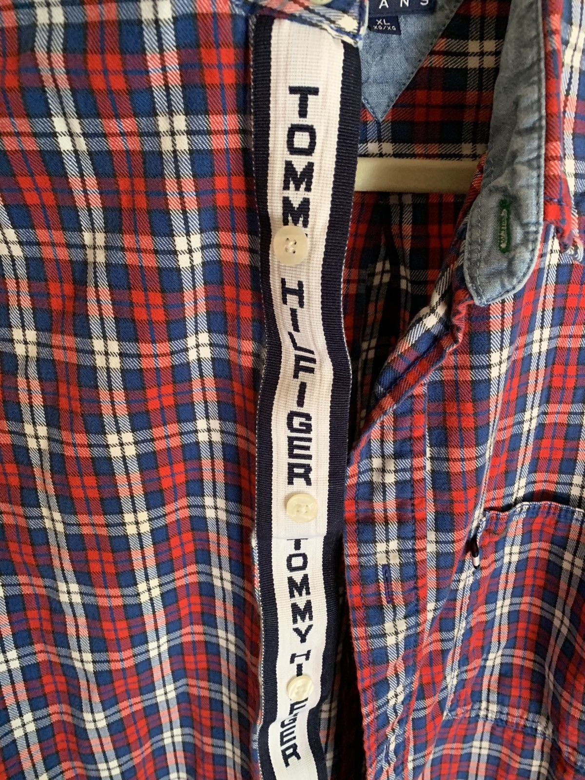 Tommy Hilfiger Vintage Tommy Hilfiger Flannel denim Shirt Size US XL / EU 56 / 4 - 3 Thumbnail
