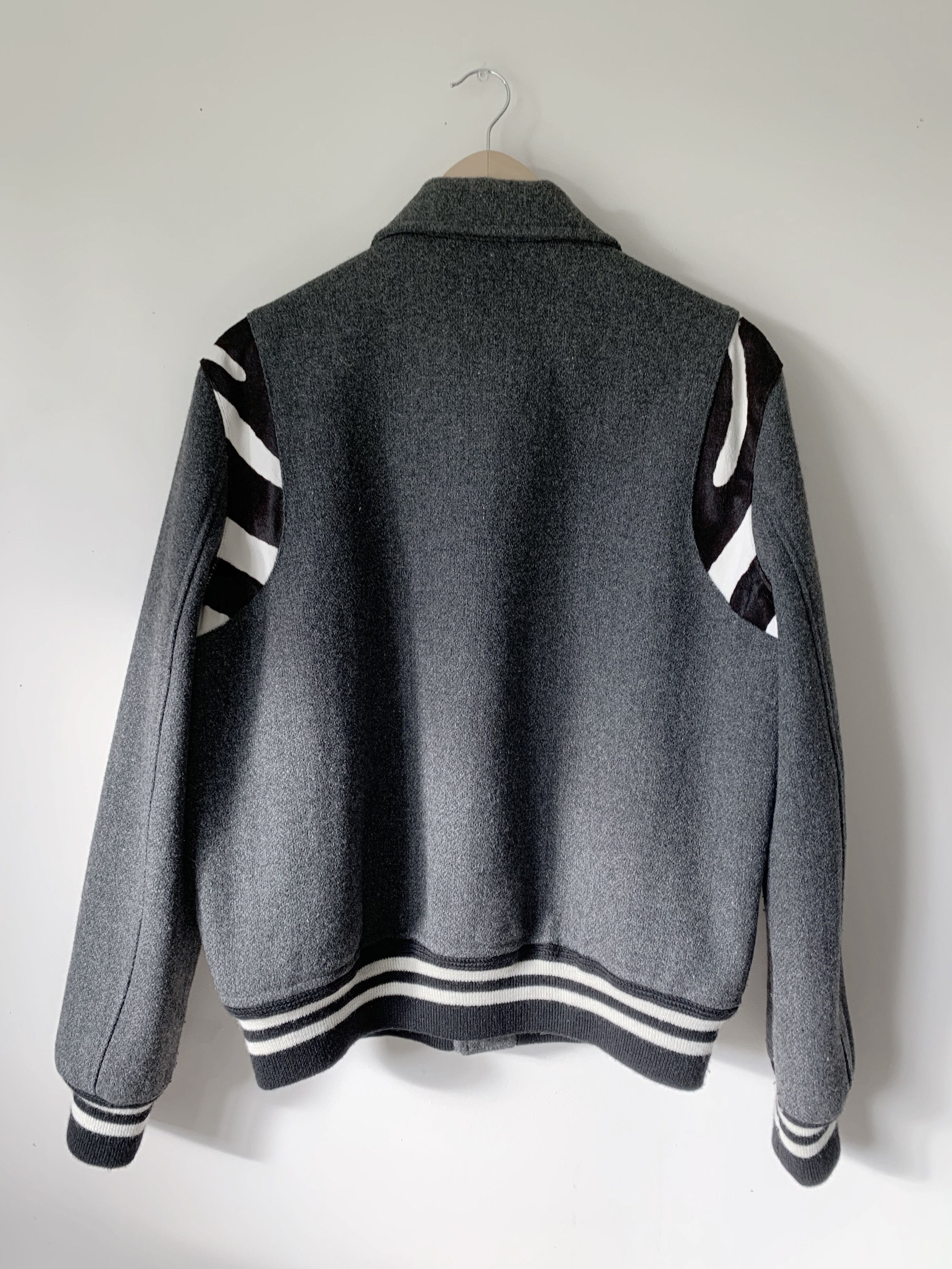 Hedi Slimane × Saint Laurent Paris FW14 Zebra Teddy Jacket