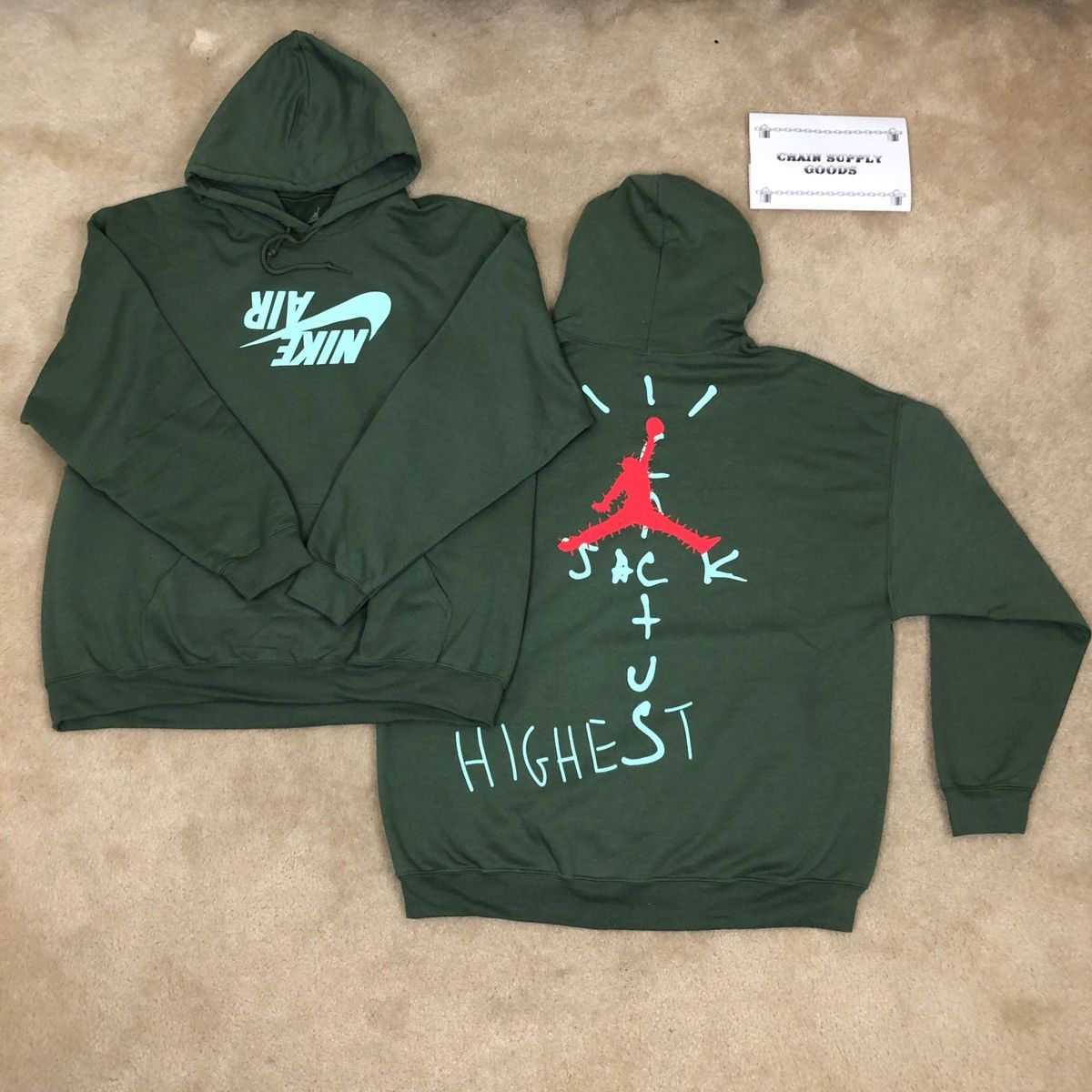Jordan Brand × Travis Scott Cactus Jack x AJ Hoodie | Grailed