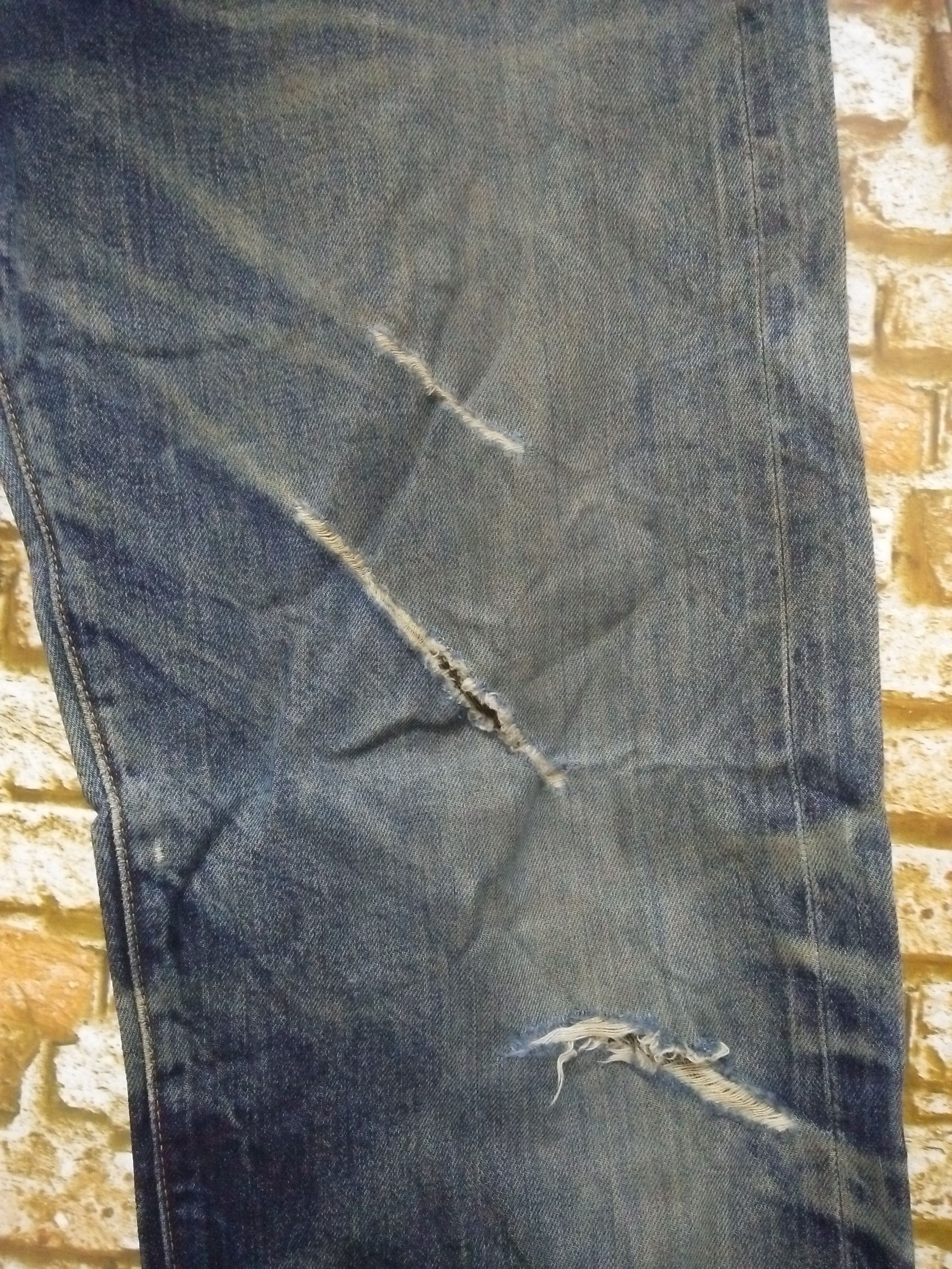 Levi's 90s LEVIS S501XXC SELVEDGE BIG E 555 DENIM (A936) Size US 30 / EU 46 - 3 Thumbnail