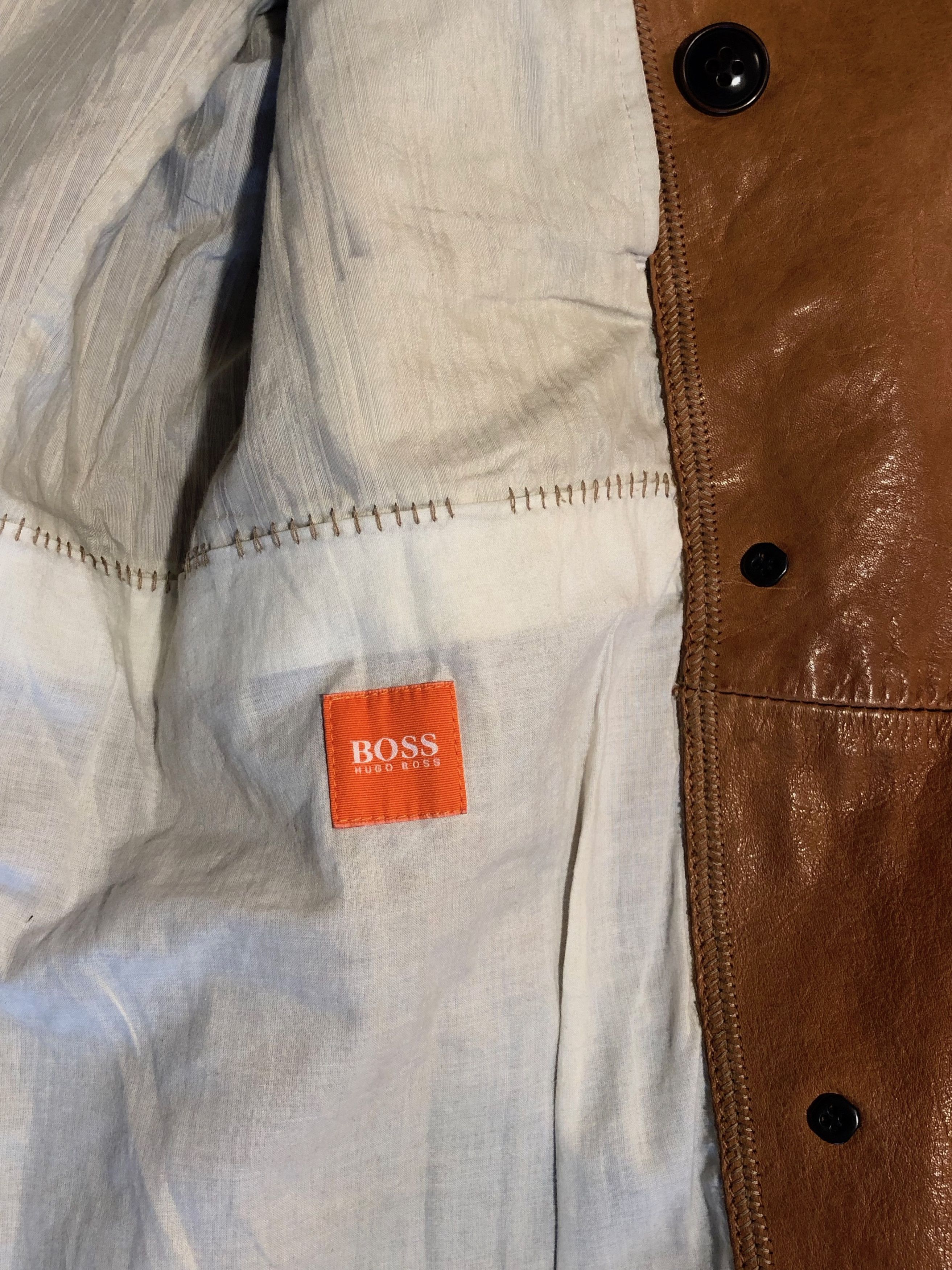 Hugo Boss hugo boss heavy leather jacket Size US M / EU 48-50 / 2 - 6 Thumbnail