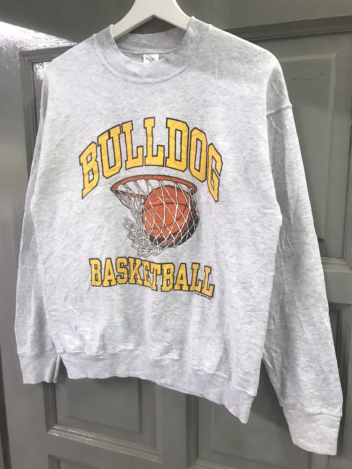 NBA × Vintage 💥 Vintage BULLDOG BASKETBALL 1997 Sweatshirt Size US M / EU 48-50 / 2 - 2 Thumbnail