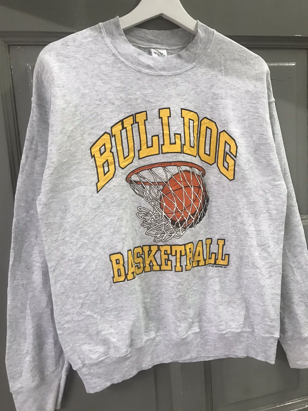 NBA × Vintage 💥 Vintage BULLDOG BASKETBALL 1997 Sweatshirt Size US M / EU 48-50 / 2 - 3 Thumbnail