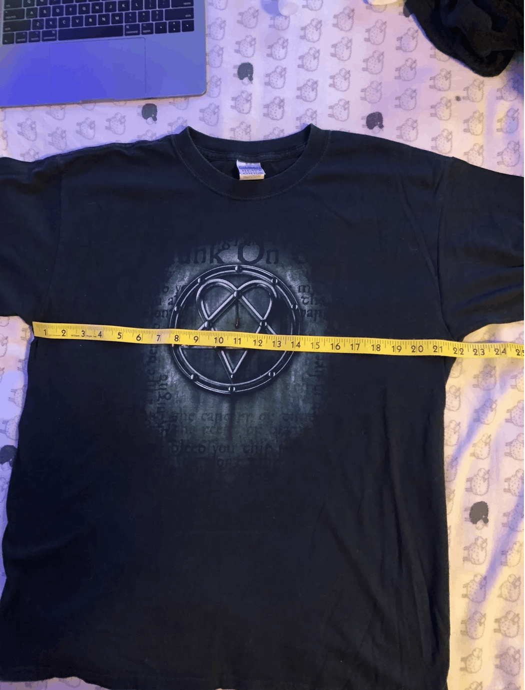 Band Tees × Vintage 90s Vintage HIM Bam Margera Gothic Rock Jackass Size US L / EU 52-54 / 3 - 5 Thumbnail
