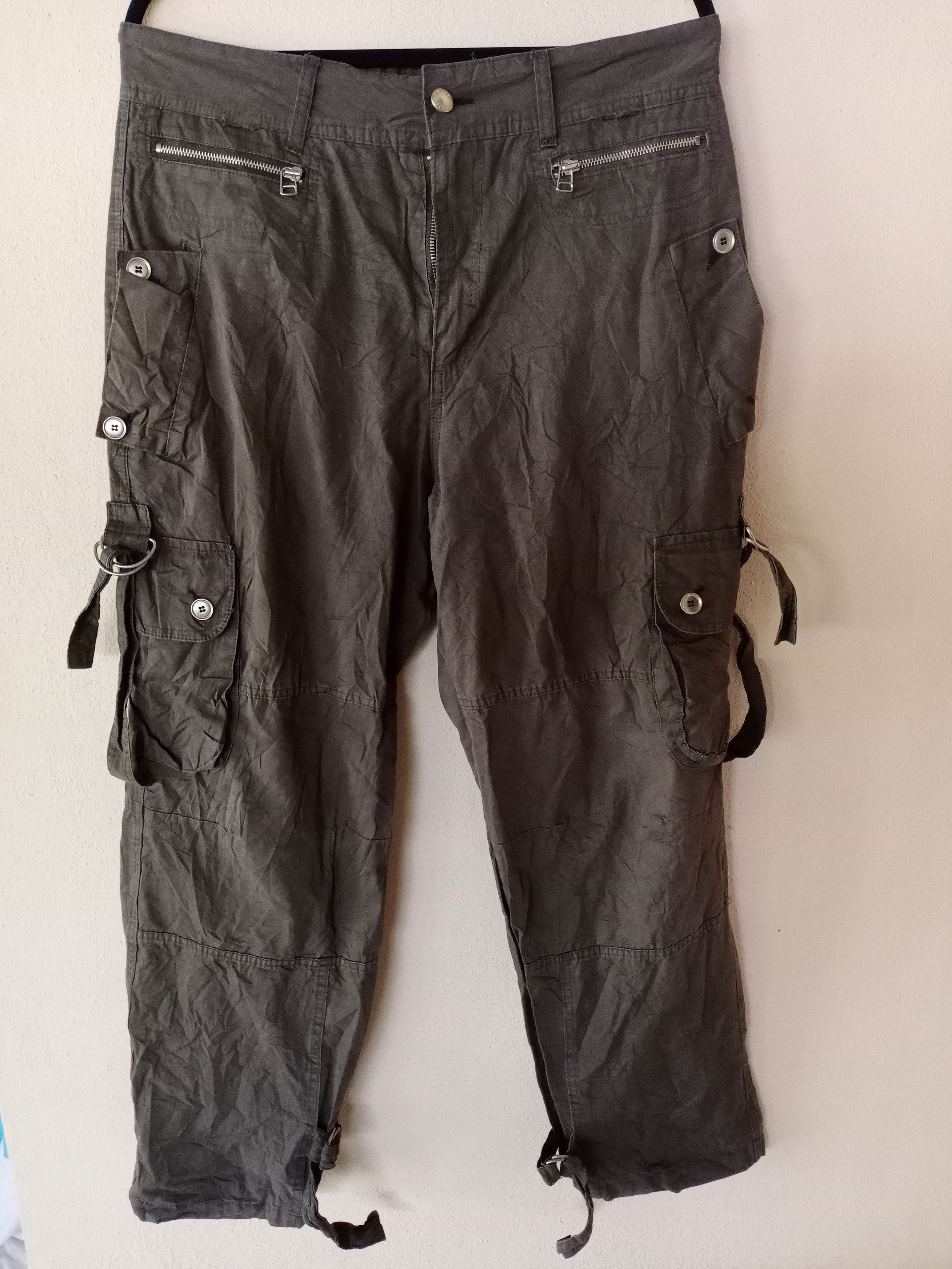 Japanese Brand Rare Space Tactical Cargo Pants Size US 34 / EU 50 - 1 Thumbnail