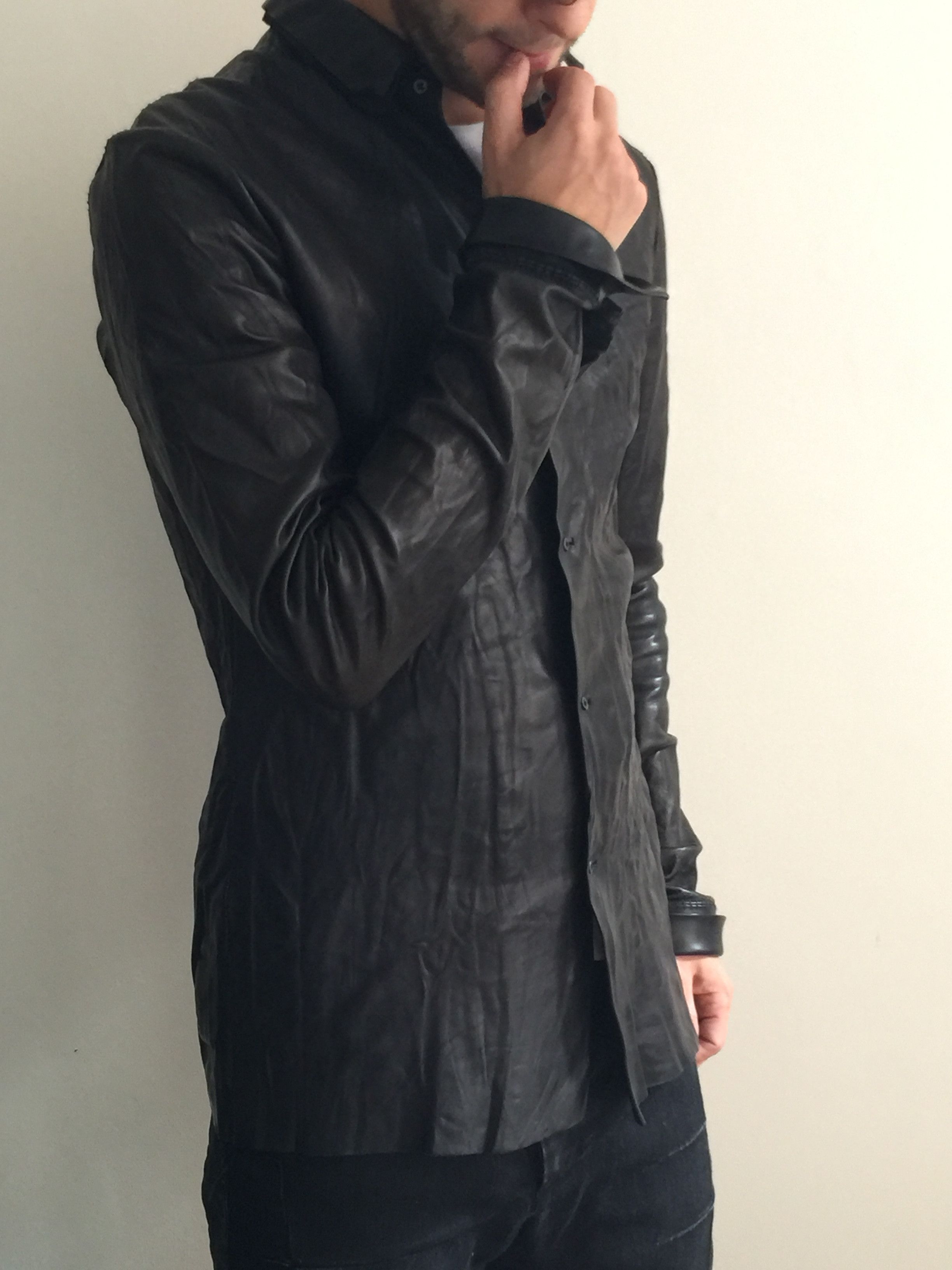 Ma+ Overlock Leather Shirt (from Atelier NYC) | Grailed