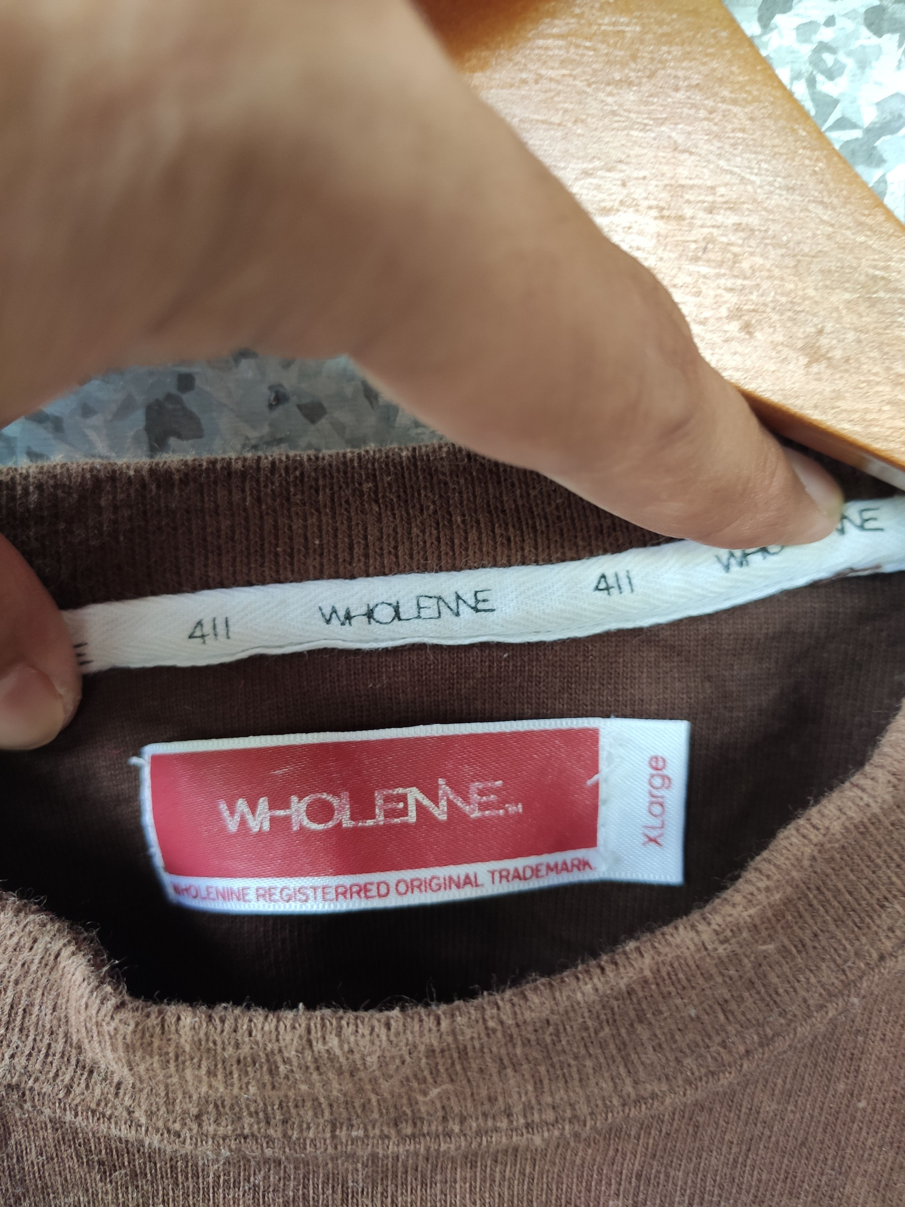 Japanese Brand Wholenine t shirt spell out Size US XL / EU 56 / 4 - 6 Thumbnail