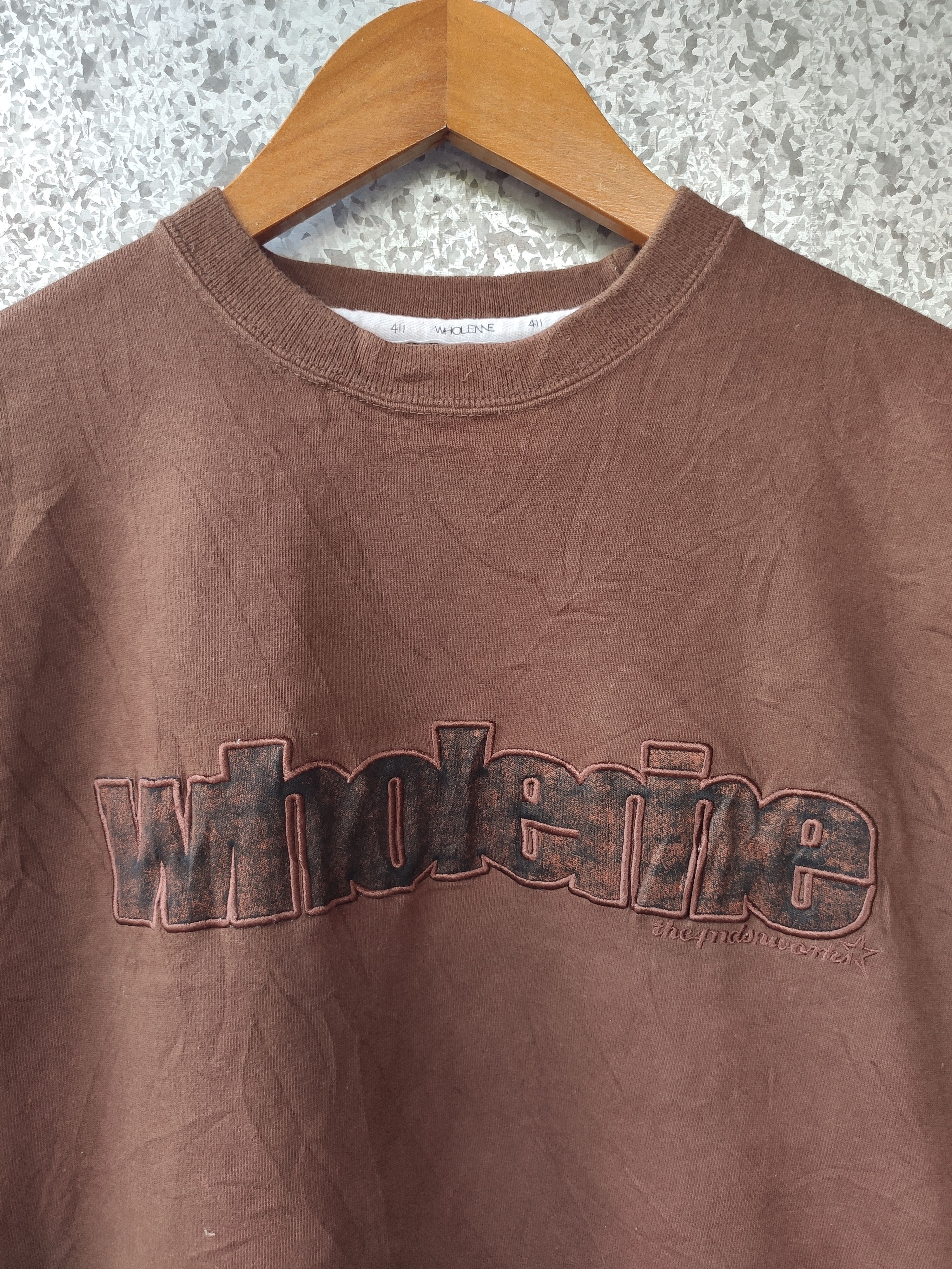 Japanese Brand Wholenine t shirt spell out Size US XL / EU 56 / 4 - 2 Thumbnail