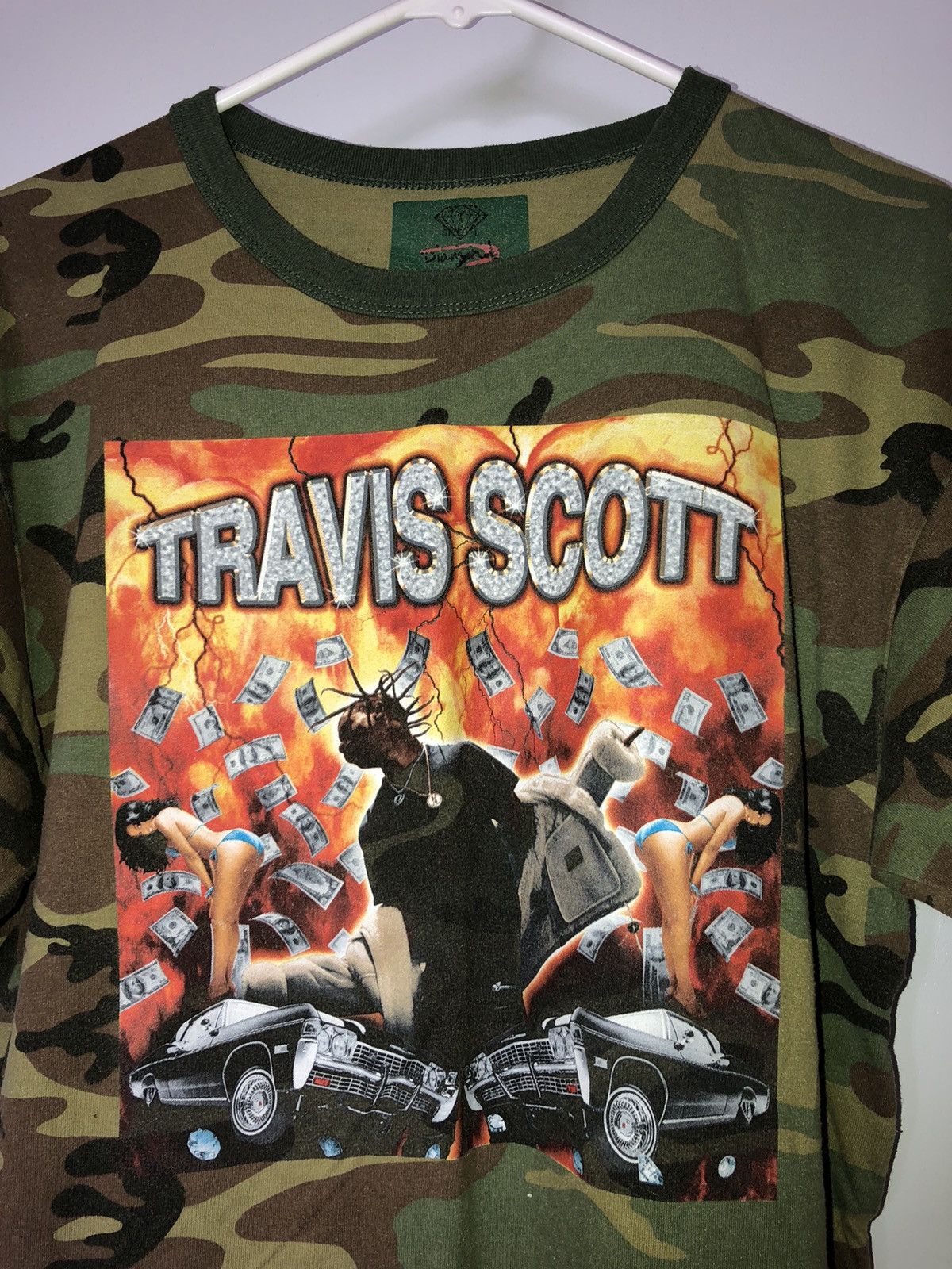 Travis Scott x Diamond Supply Co T-Shirt Camo Lowrider